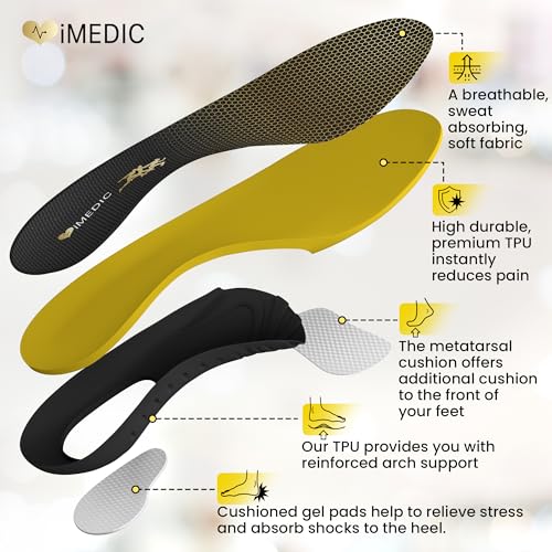 Detalle de iMedic Orthotic Insoles for Plantar Fasciitis, Size XS UK 4-5.5