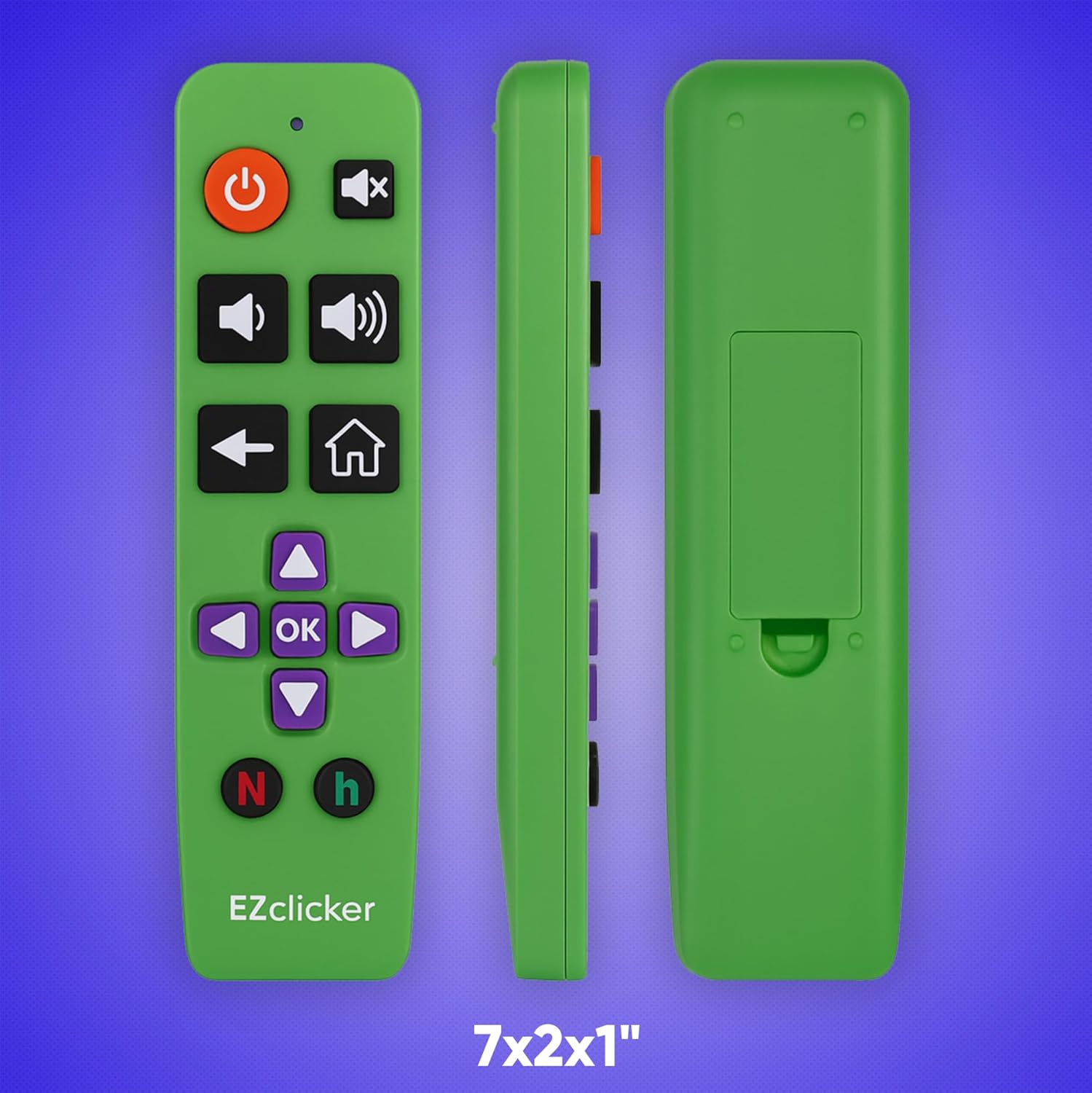 Thumbnail 5 de Roku Replacement TV Remote with Large Buttons for Roku TVs (Green) – Easy to Use