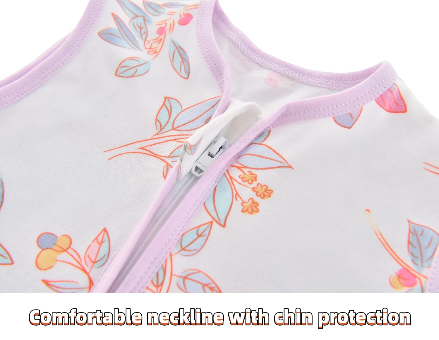 Thumbnail 1 de Chilsuessy Baby Sommerschlafsack mit Füßen 0.5 Tog – 70–100 cm, 100% Baumwolle, unwattiert