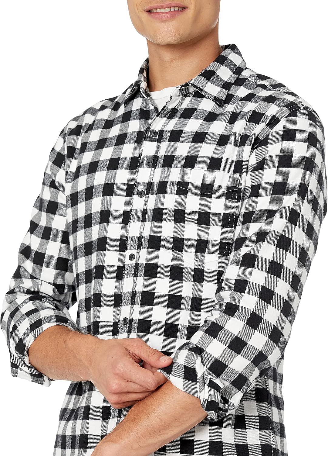 Thumbnail 3 de Amazon Essentials Men's Long-Sleeved Flannel Shirt - Discontinued Colours