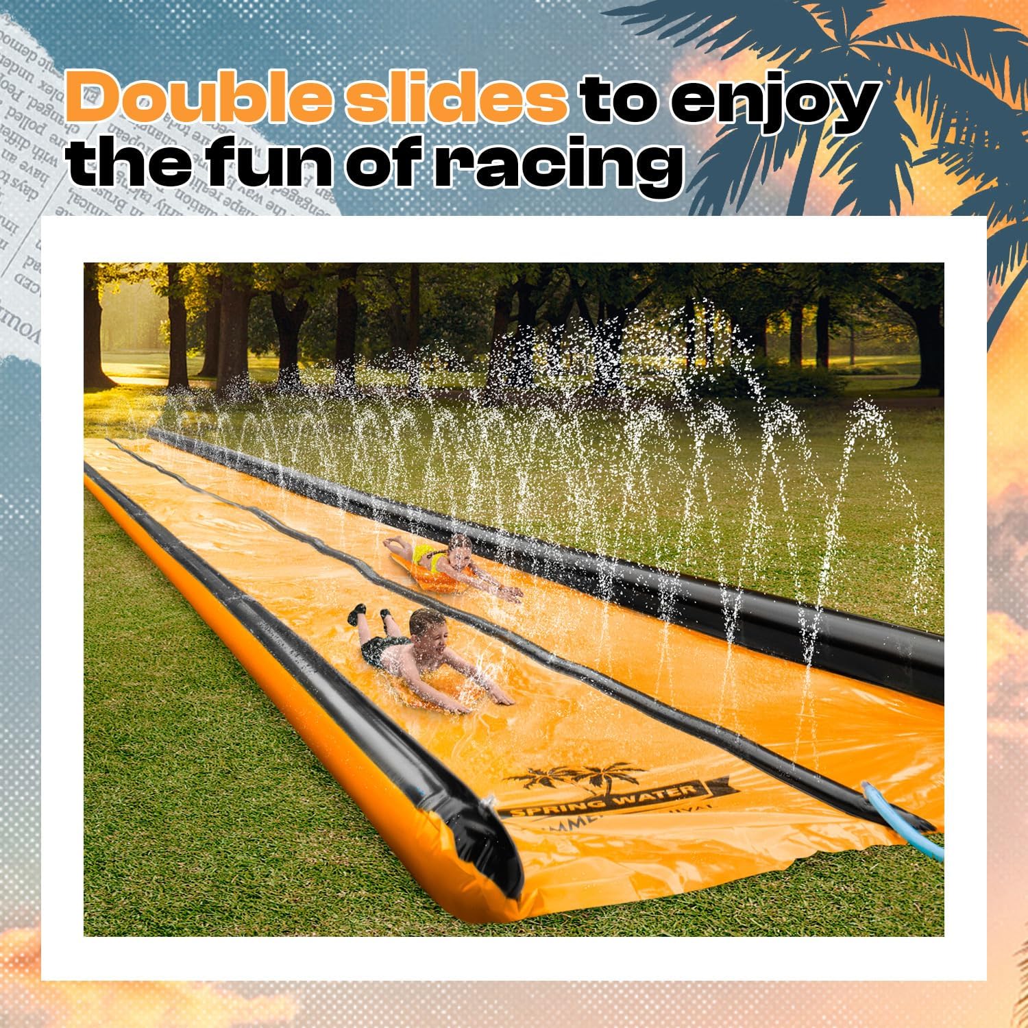 Thumbnail 6 de Slip and Water Slide for Kids and Adults: Extra Long Backyard Wet Fun
