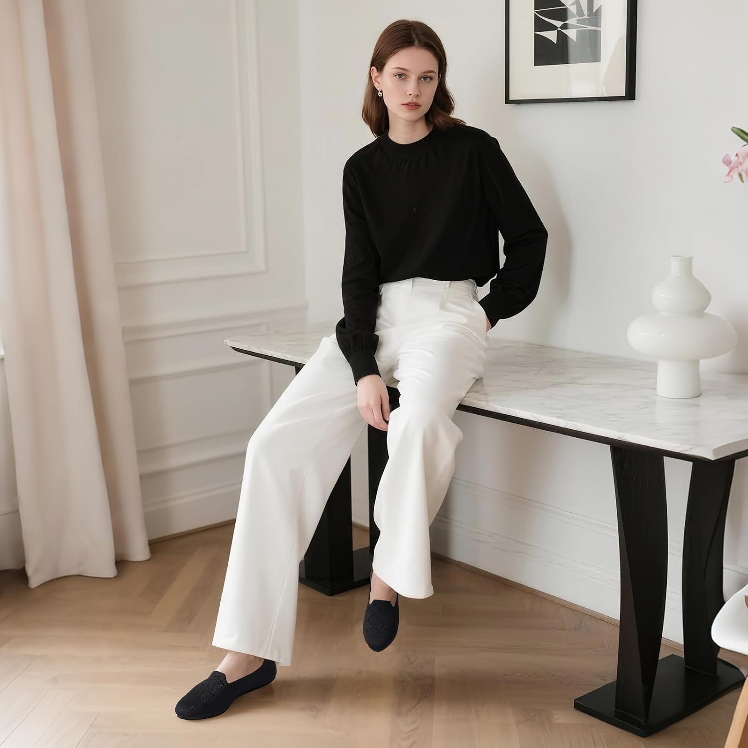 Thumbnail 2 de Puxowe Ballerinas Damen 1 Paar mit Memory Foam