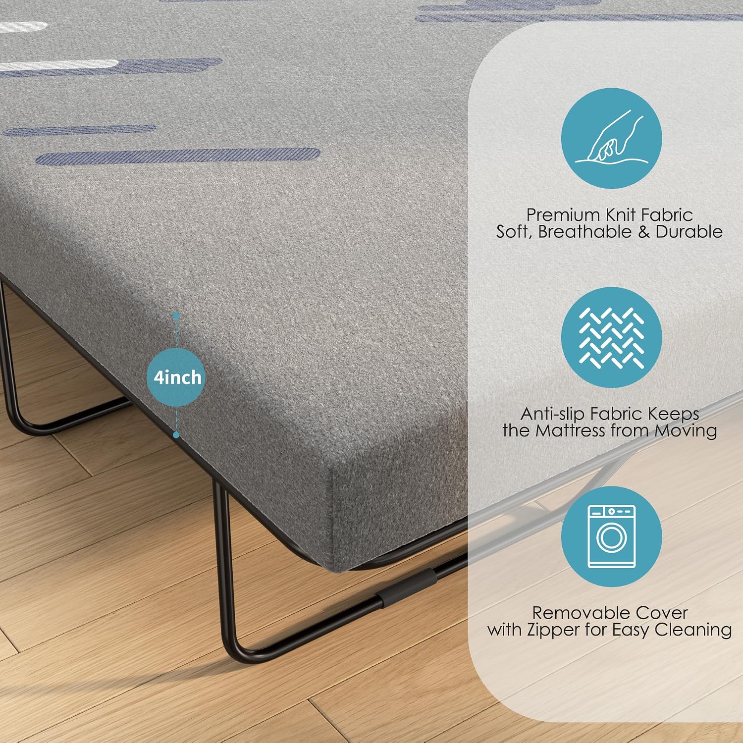 Detalle 2 de Wellynap Sofa Bed Mattress, 4-Inch