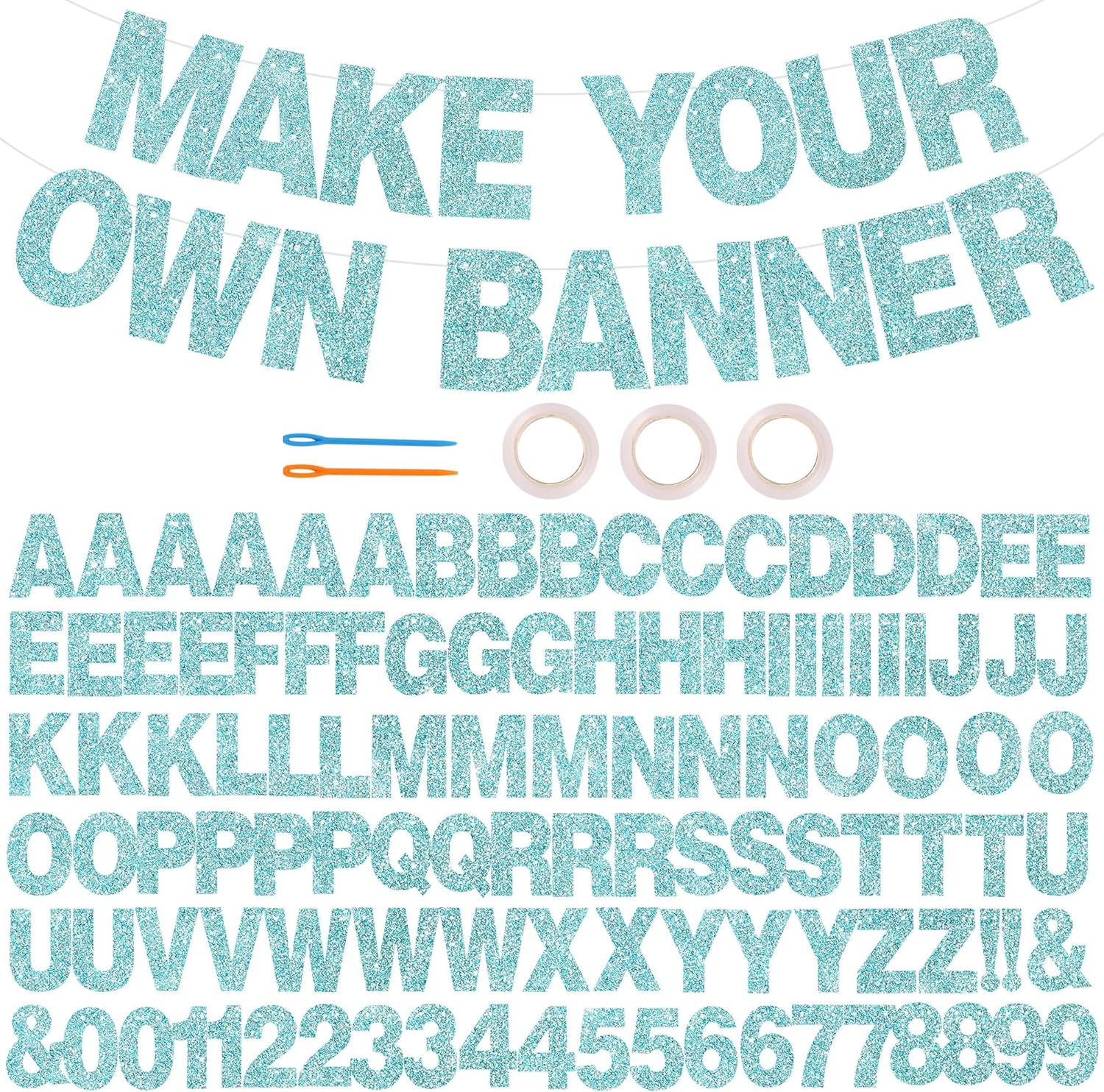 Thumbnail 6 de BEISHIDA 116‑Piece Glitter Letter Banner Kit