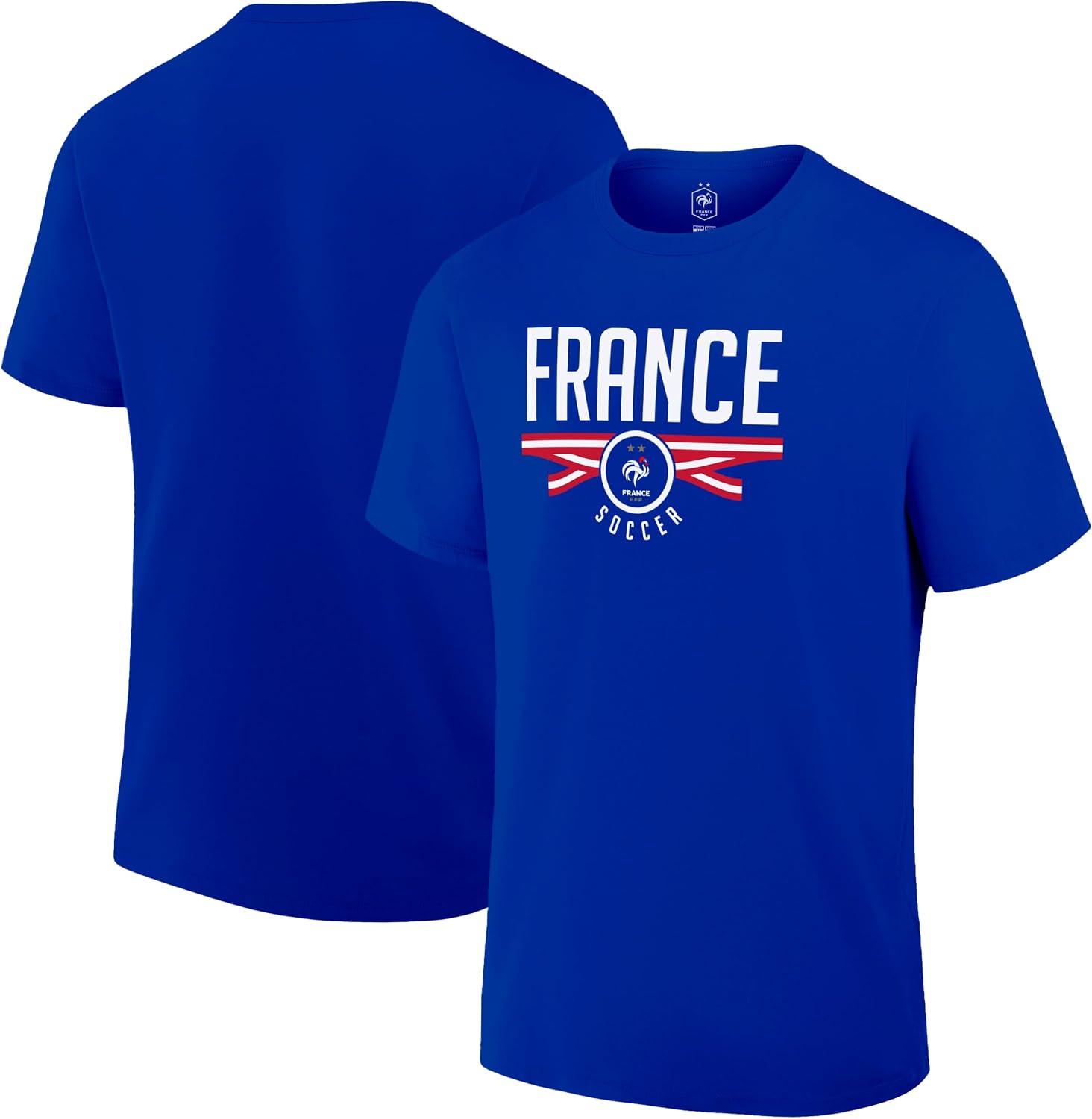 Thumbnail 1 de Icon Sports Officially Licensed France Football Federation Cotton T-Shirt (Unisex Adult)