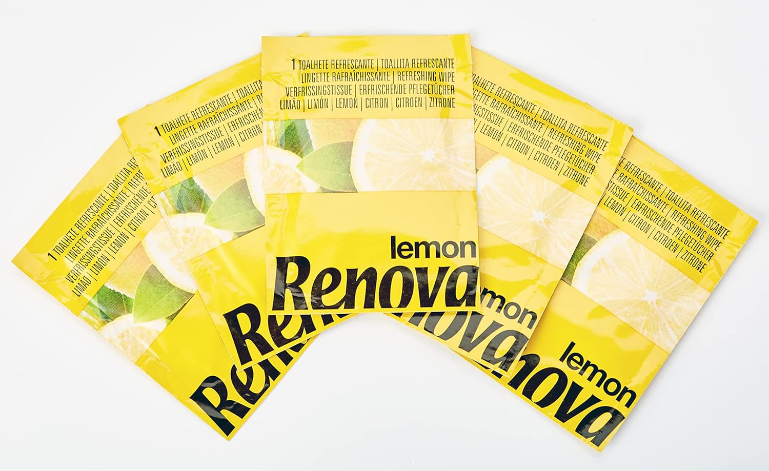 Detalle de Renova Toallitas Limón Refrescantes, Pack con 20 unidades 🍋