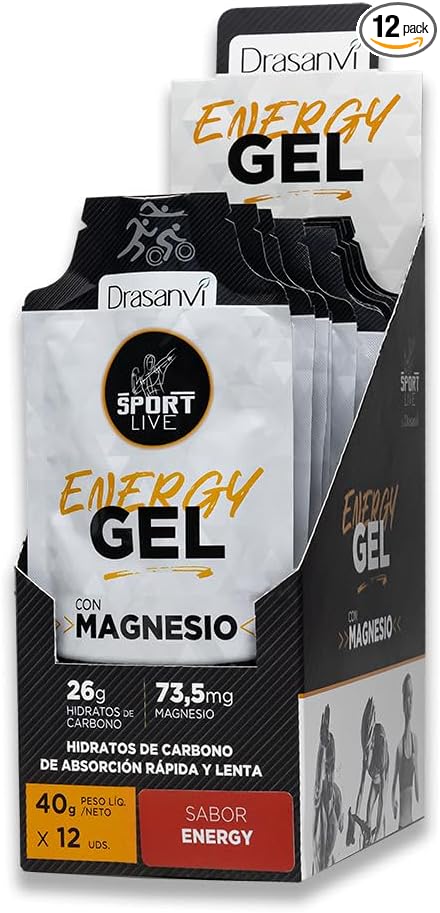 Detalle de DRASANVI Gel Energético Magnesio | Energía y Recuperación 💪