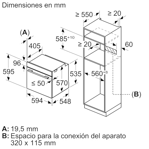 Thumbnail 1 de Bosch Horno Multifunción Pirolítico Serie 4 60 cm HBA574ES3