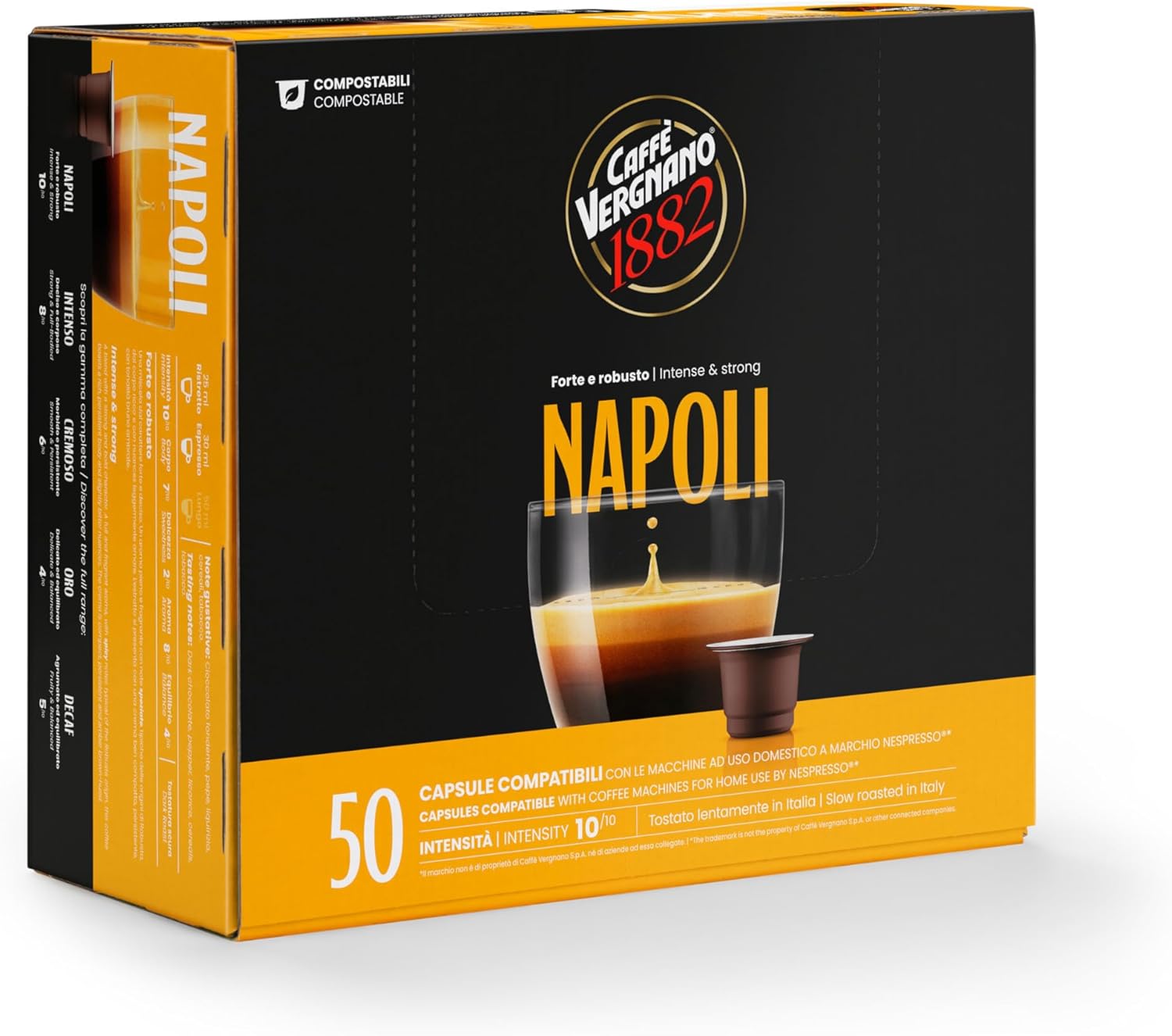 Thumbnail 6 de Caffè Vergnano 1882 Èspresso Compostable Capsules – 50 for Nespresso & Èspresso1882 TRÈ