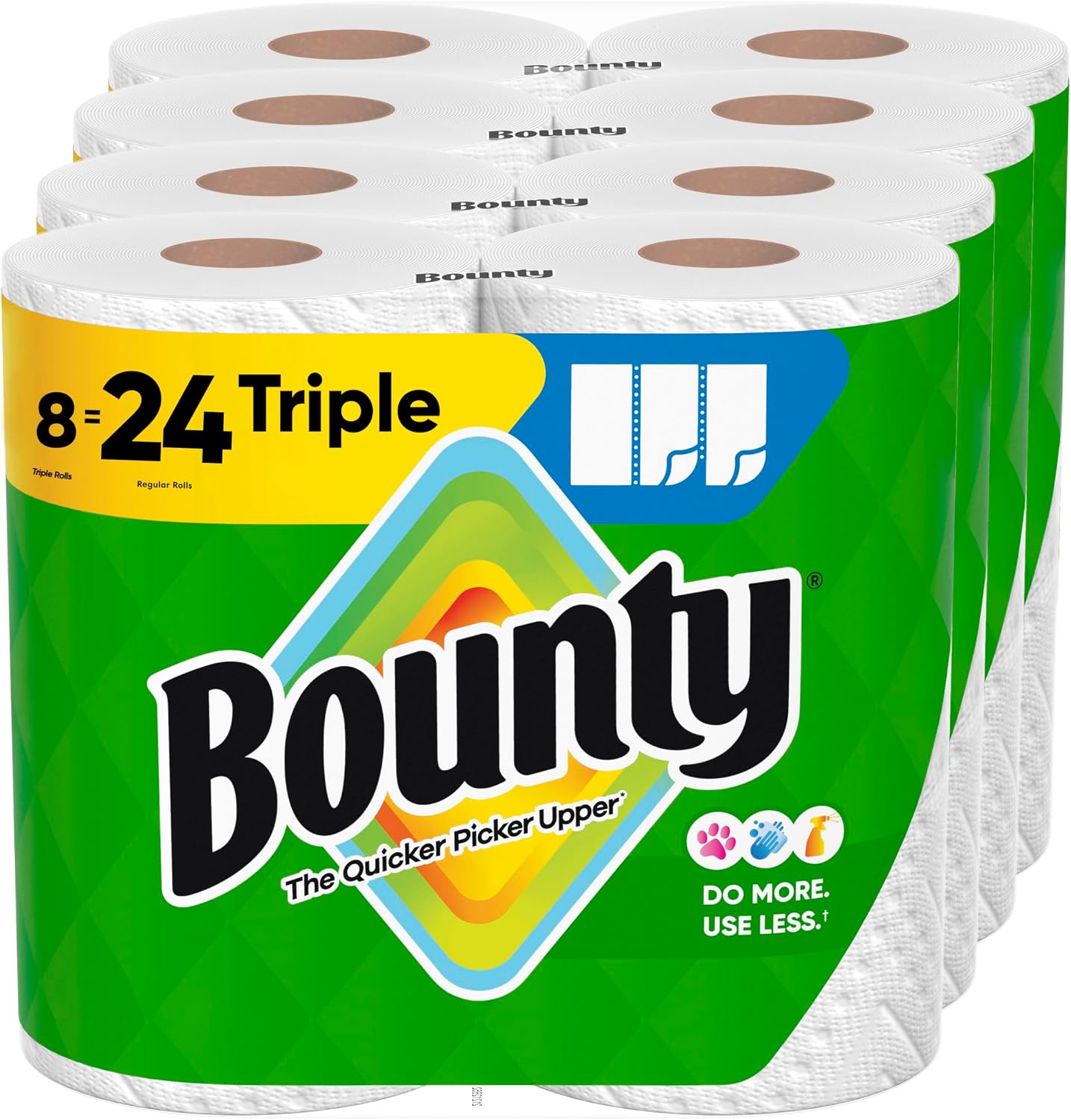 Detalle de Bounty Select-A-Size Paper Towels, White, 8 Triple Rolls (24 Regular Rolls)