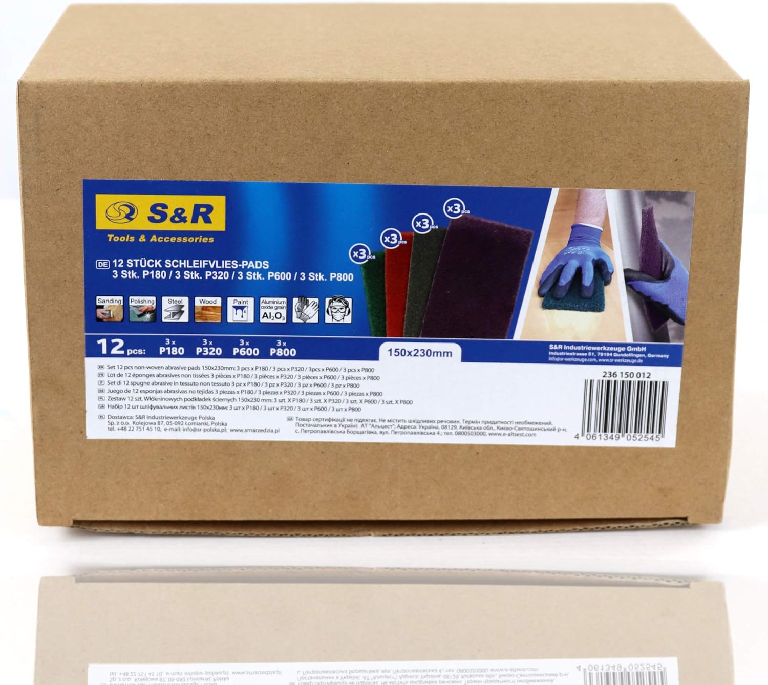 Thumbnail 6 de S&R 12 Spugne Abrasive Grandi 150x230 mm 🧽