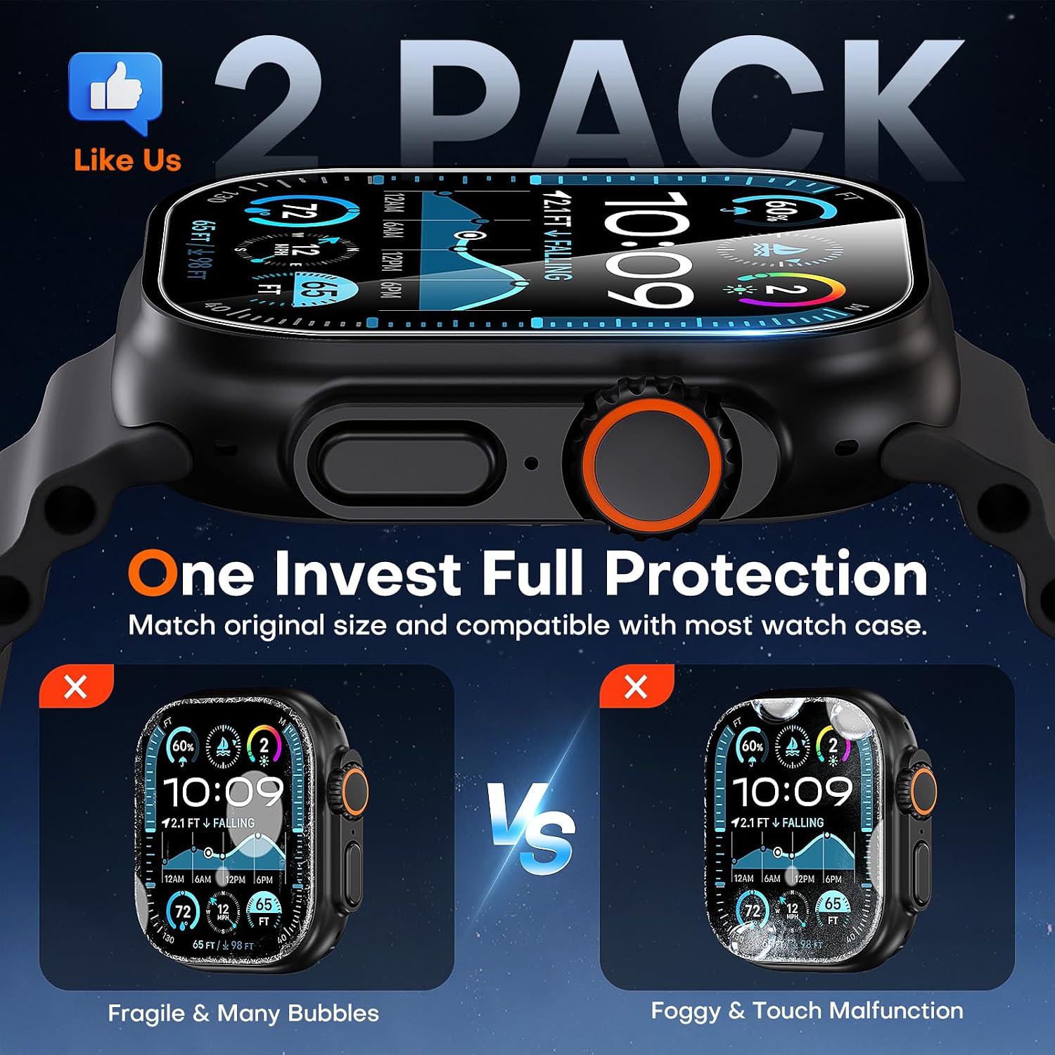 Thumbnail 3 de TAURI 2 Pack screen protector 49mm