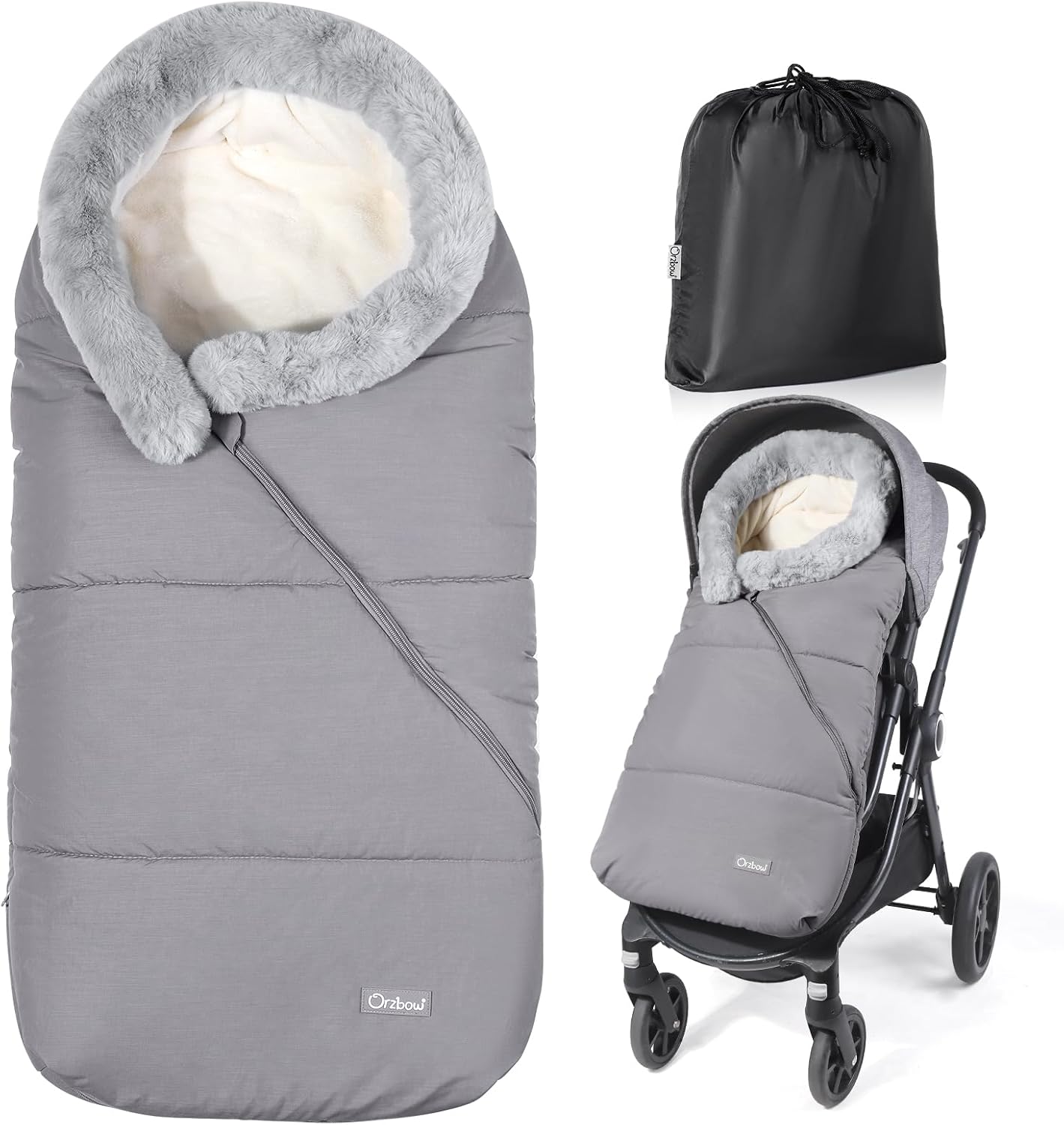 Orzbow Saco Capazo Bebe Invierno 92x48 cm