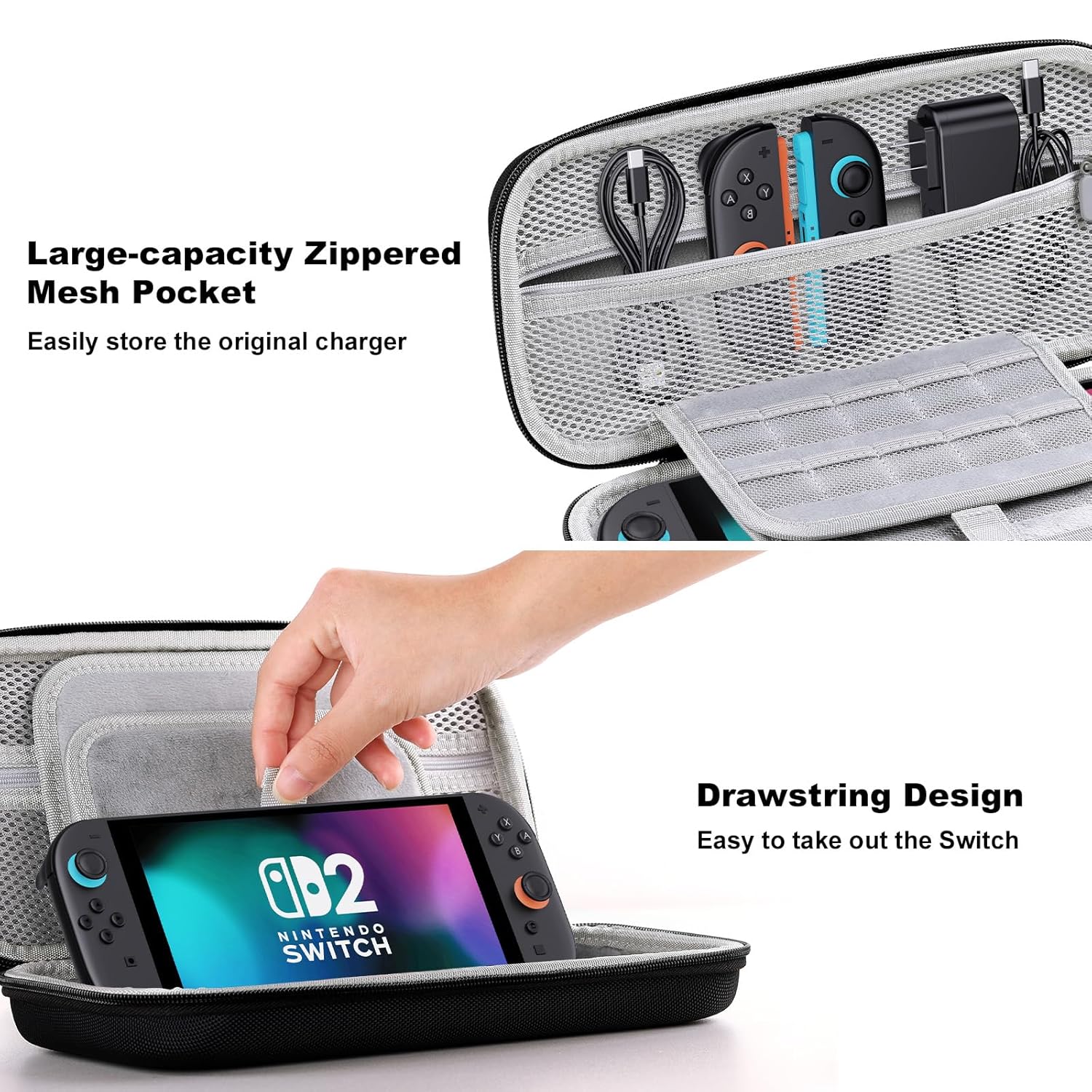 Detalle de Lmcpa Tasche für Nintendo Switch 2 – Reisetasche mit 20 Slots