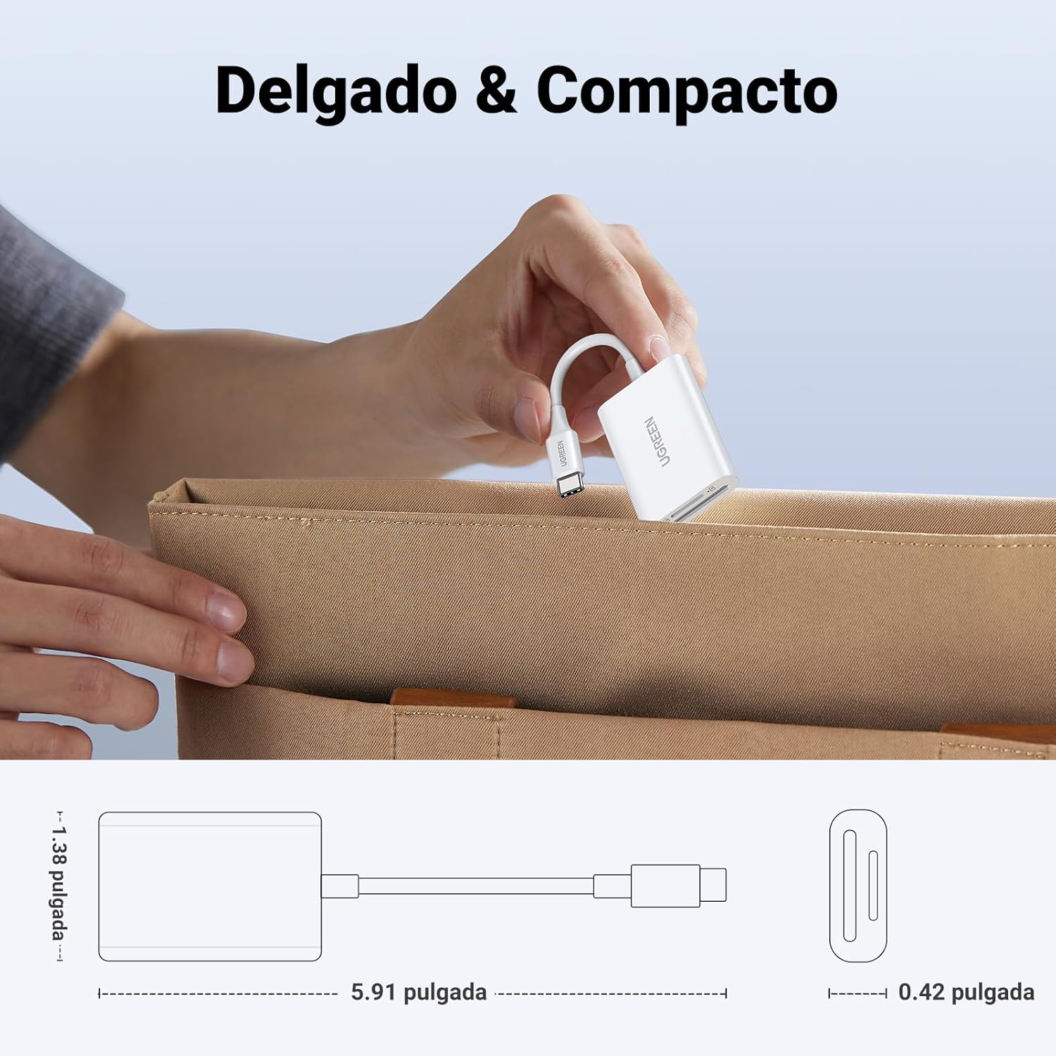 Thumbnail 7 de UGREEN USB C Lector de Tarjetas SD y Micro SD 📸