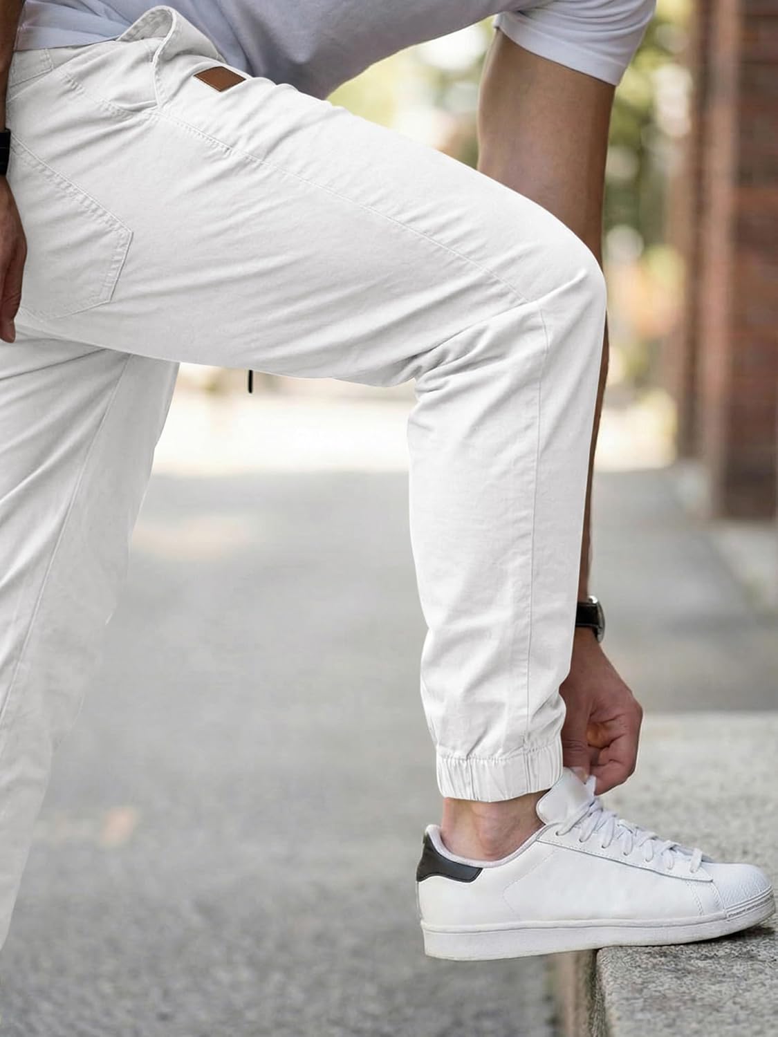 Thumbnail 4 de JMIERR Chino Cargo Jogginghose Herren 94% Baumwolle