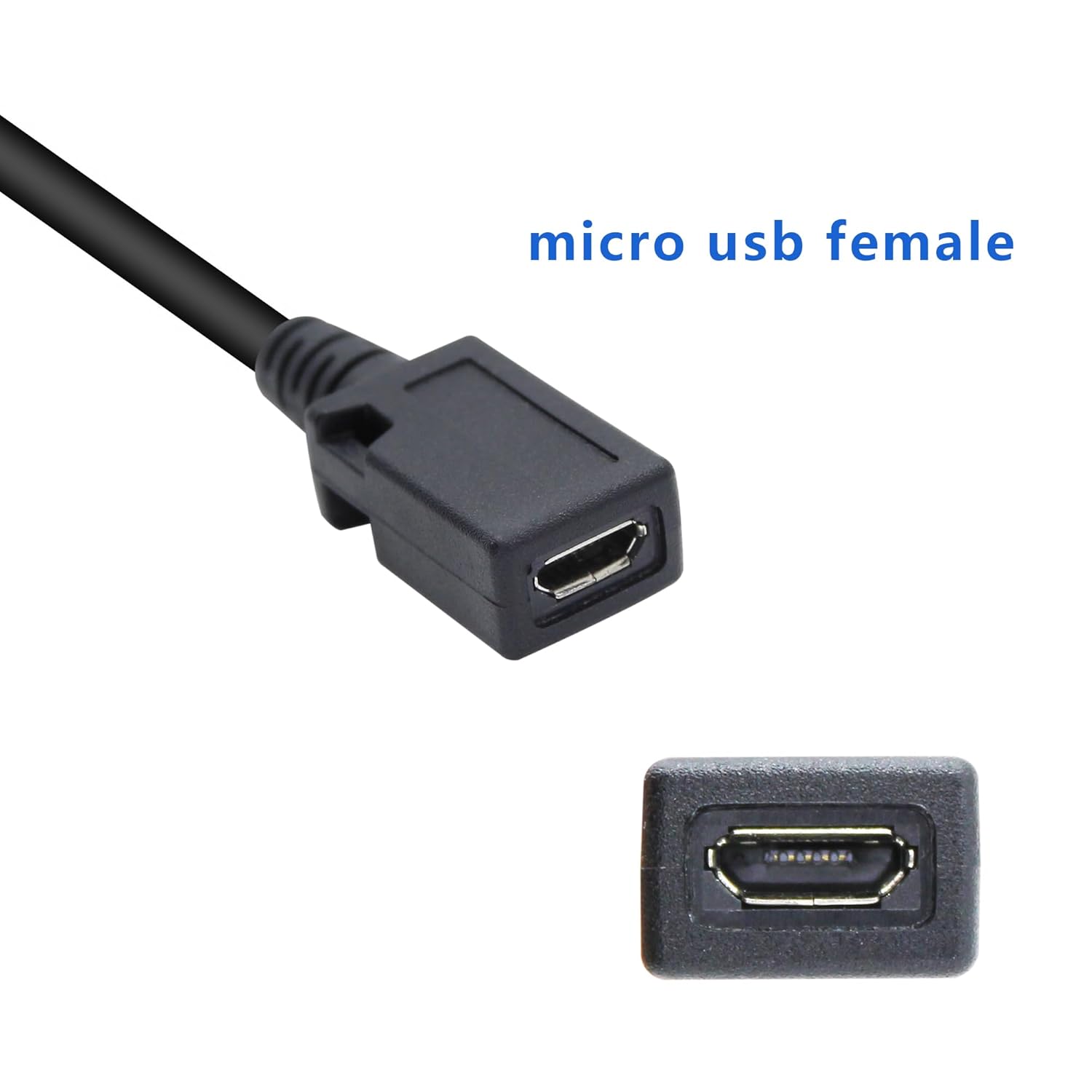 Detalle de Xilaghy Mini USB to Micro USB Adapter Cable (14cm) – 2 Pack
