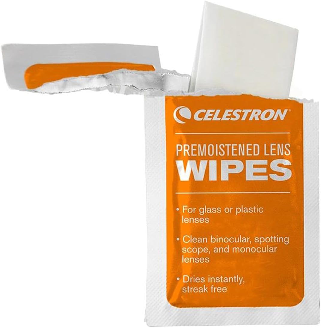 Thumbnail 3 de Celestron 93576 Kit pulizia obiettivo: kit completo per ottiche con 10 salviettine, liquido detergente, panno e spazzola retrattile