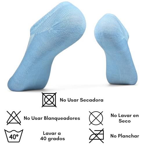 Thumbnail 3 de PS PROUTHS 12 Pares Calcetines Tobilleros Hombre Mujer de Algodón Transpirable – Antideslizantes, Ajuste Anticaída y Comodidad Diaria