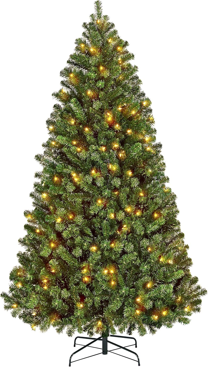 Detalle de Yaheetech HWOA-100/2FR(0.2A) 6-ft Pre-Lit Spruce Christmas Tree