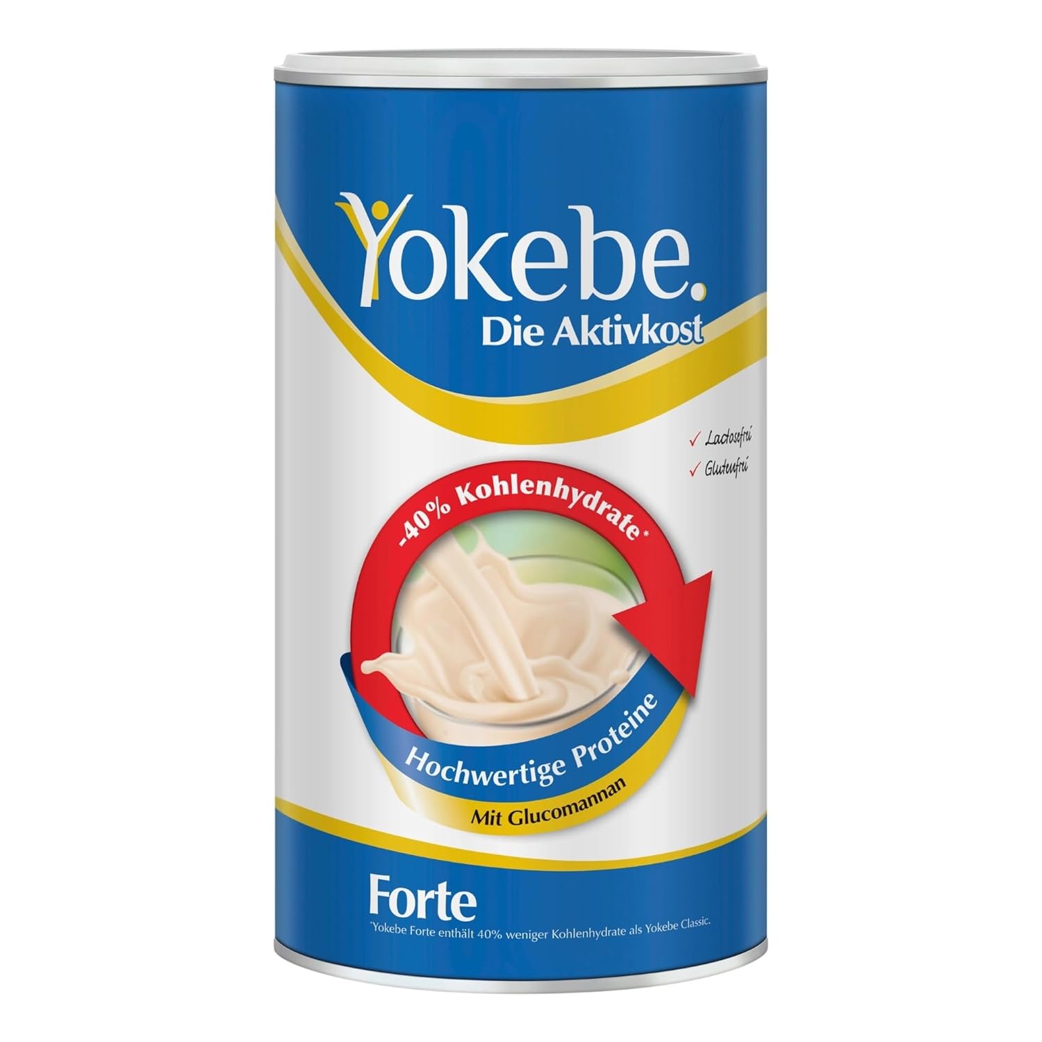 Detalle de YOKEBE Forte – Diätshake zum Abnehmen (500 g) – glutenfrei, laktosefrei, vegetarisch