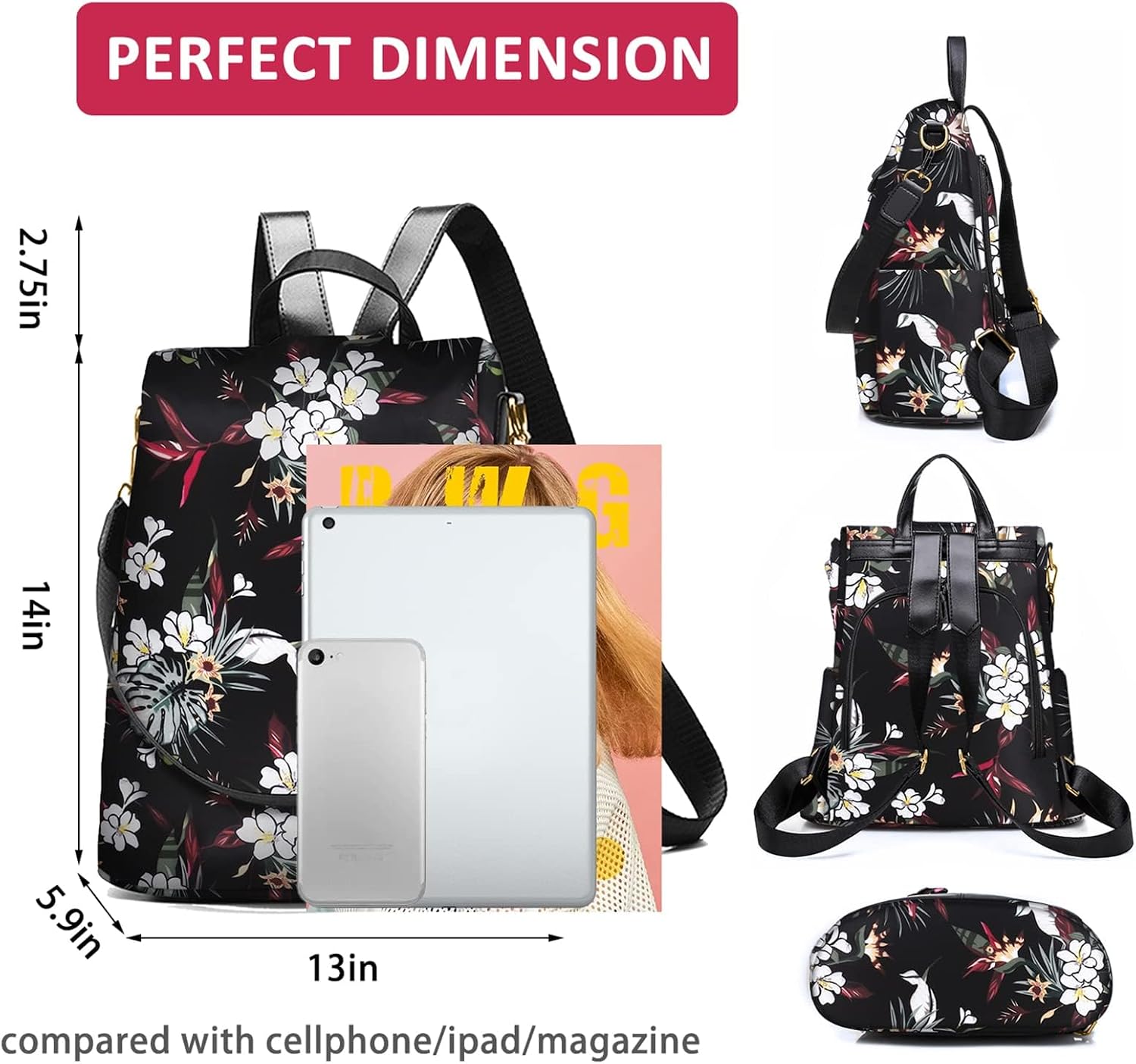 Thumbnail 1 de Fmeida Anti theft backpack rucksack 500g