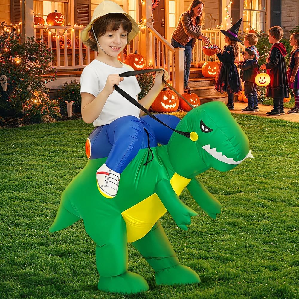 Detalle 1 de KOOY Inflatable Dinosaur Costume, Polyester