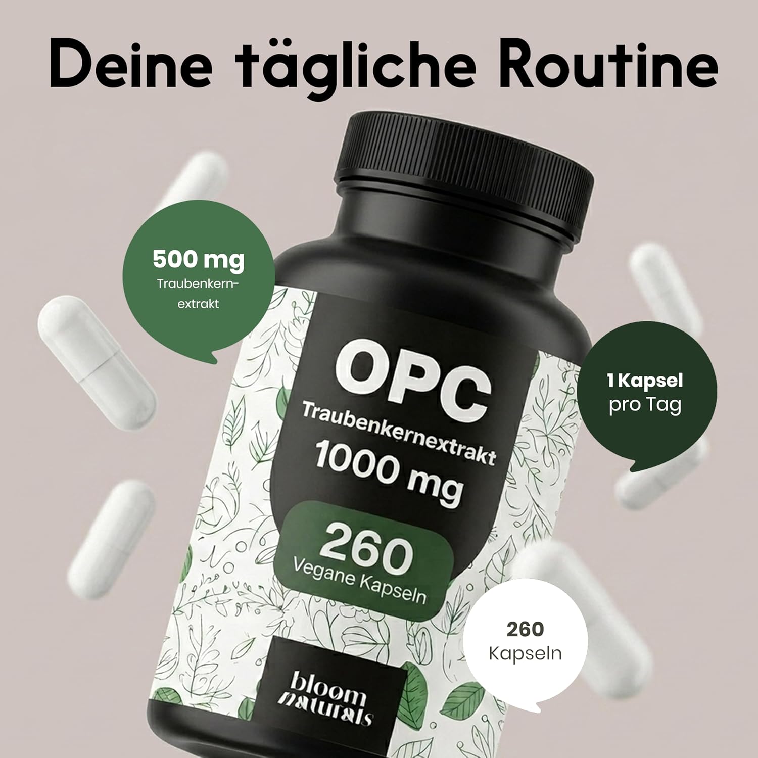 Thumbnail 2 de OPC Traubenkernextrakt 260 Kapseln