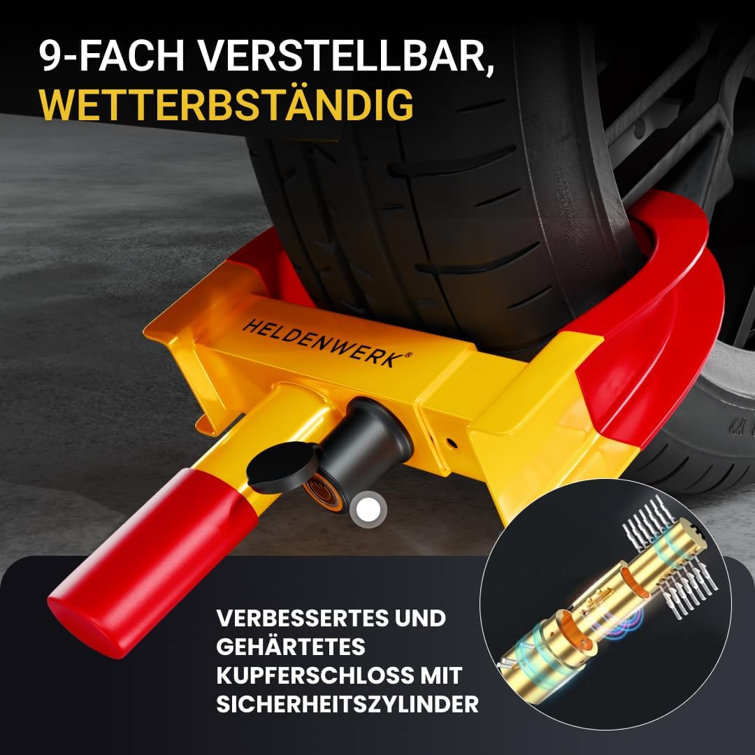 Thumbnail 5 de HELDENWERK Parkkralle 18–30 cm Hochsicherheit