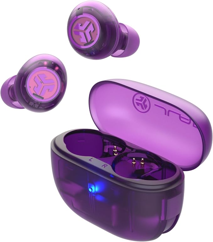 Detalle de JLab Go Pop ANC Auriculares Bluetooth con Cancelación, IP55 Violeta