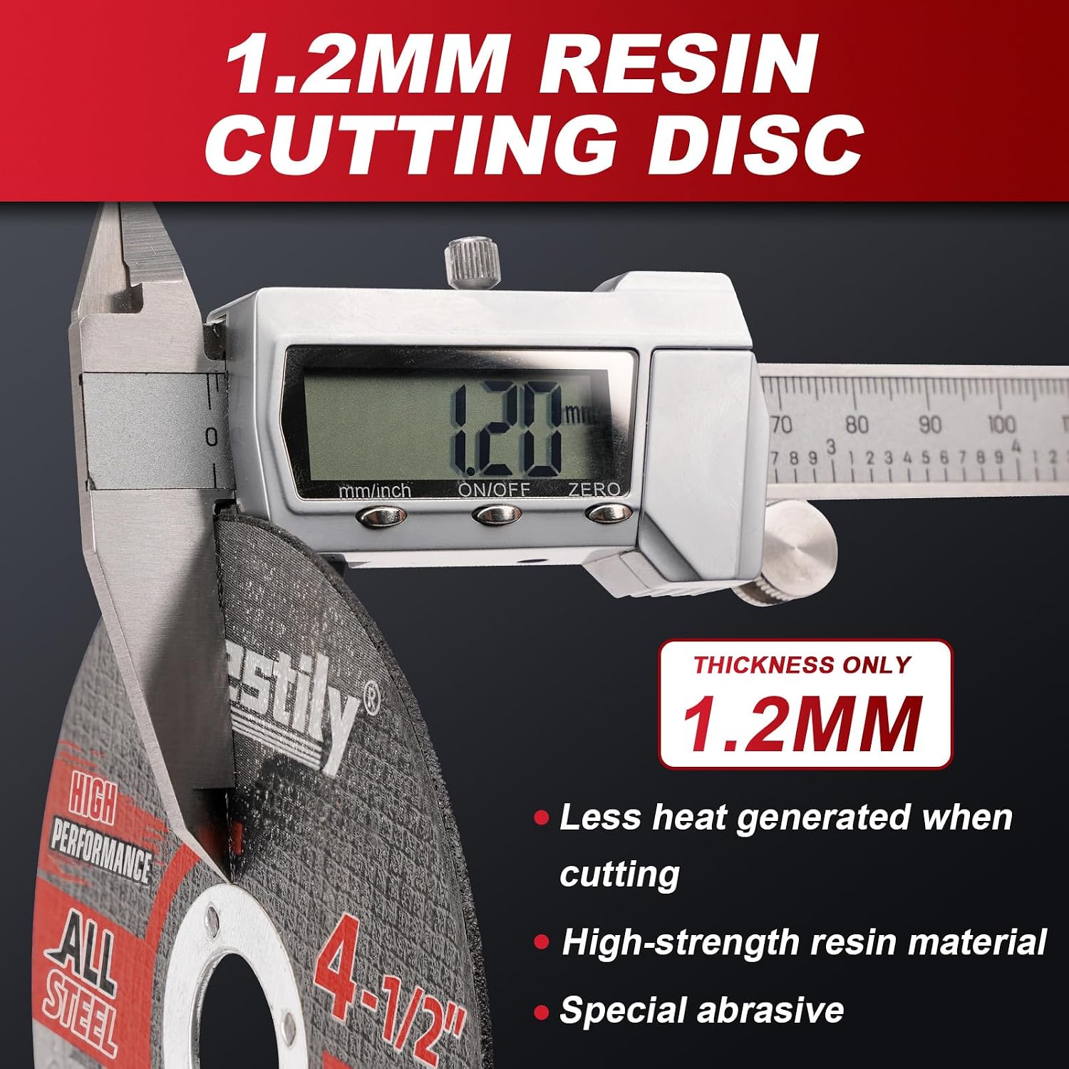 Detalle 1 de Sbestily Angle Grinder Cut-Off Wheels, 4.5-inch