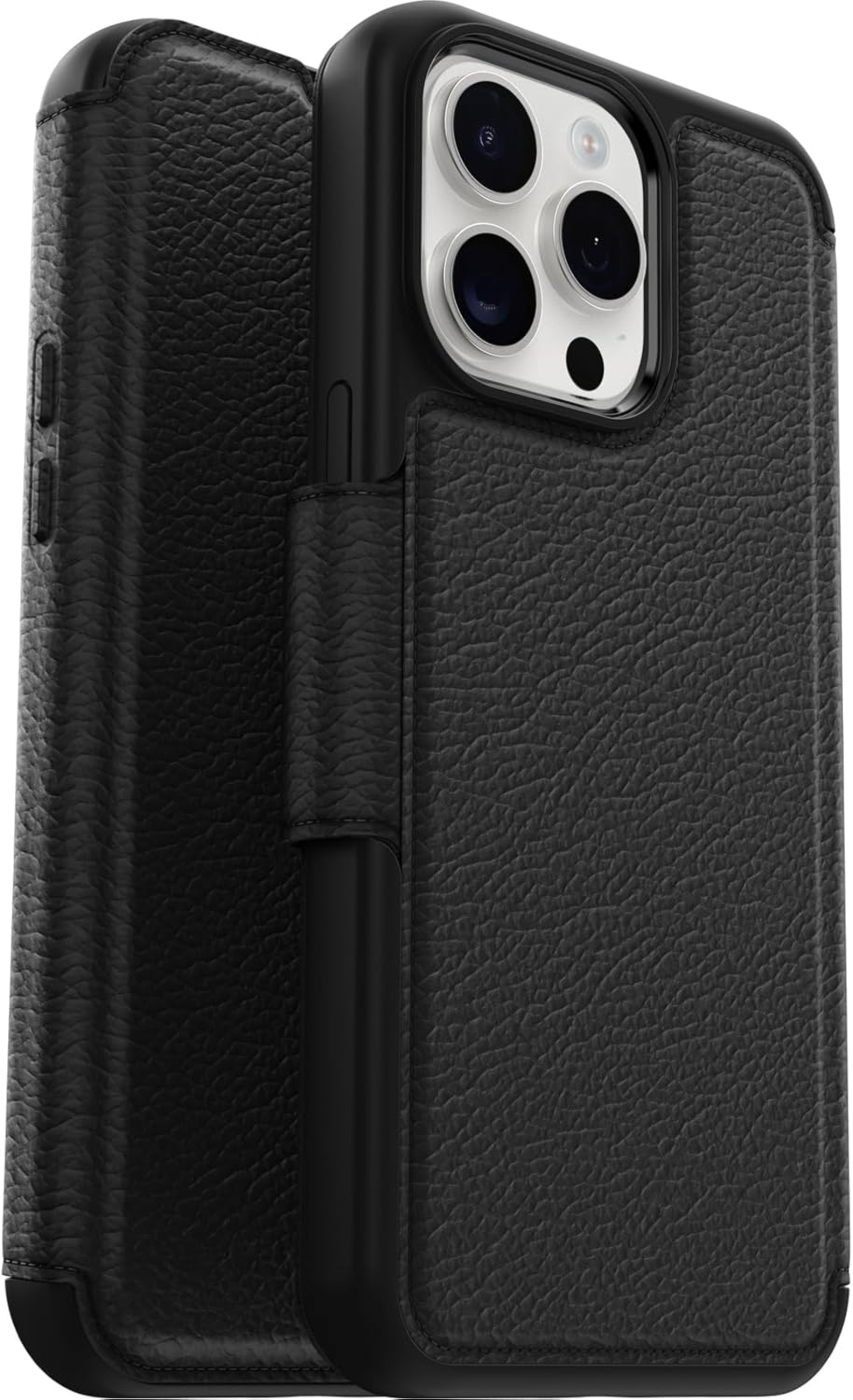 Detalle 2 de OtterBox Strada per iPhone 14 Plus – custodia a libro in vera pelle, 2 slot e protezione 360°