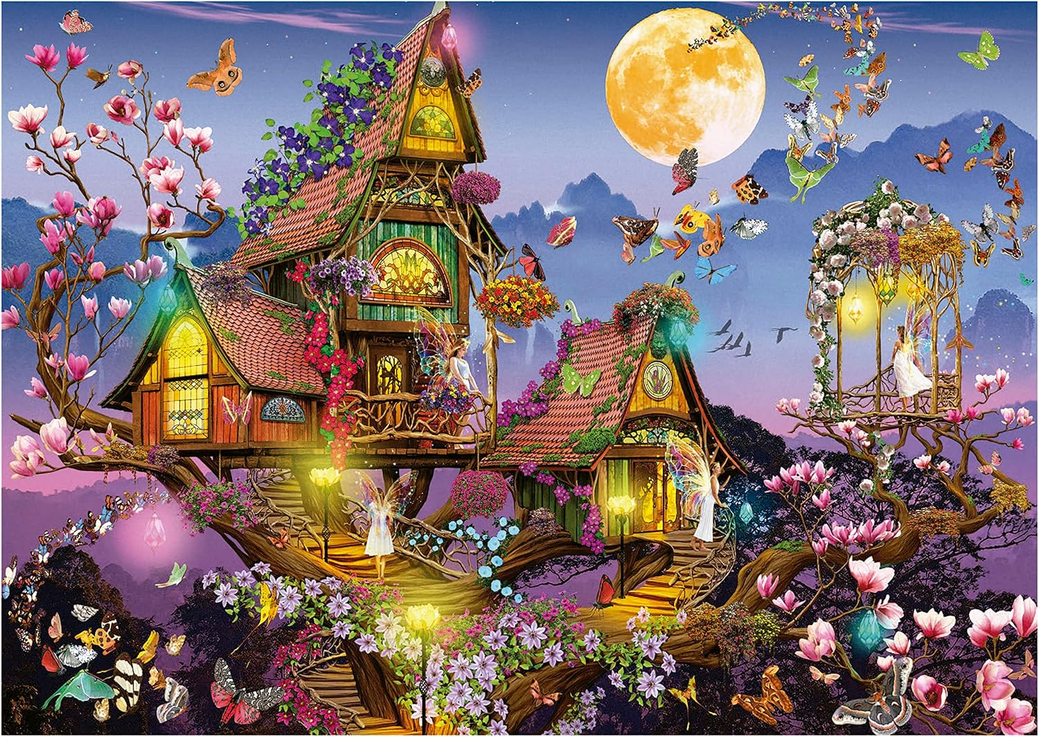 Thumbnail 1 de Educa Maison de Fée puzzle 500 pièces Cottage Fées Forêt Enchantée (48 x 34 cm) dès 11 ans