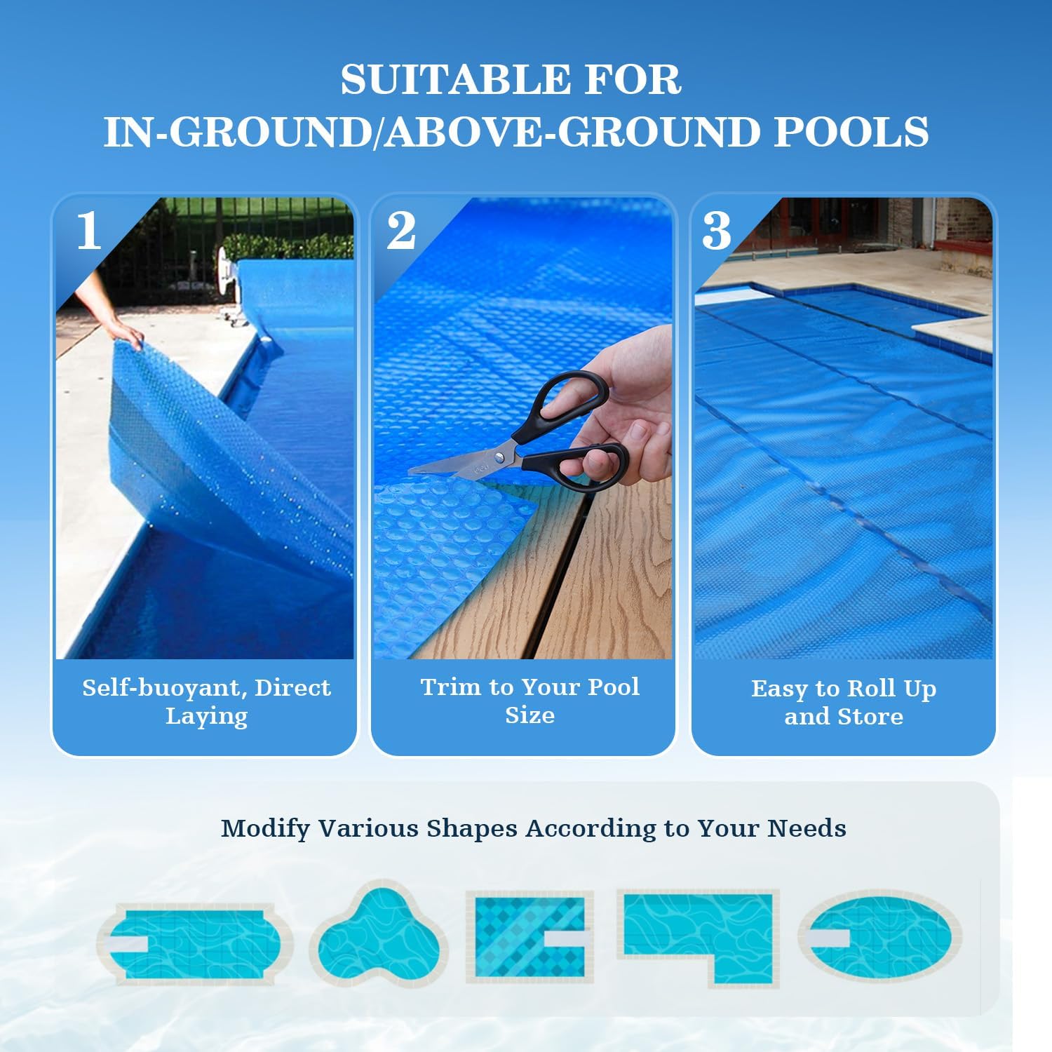 Thumbnail 6 de UIRWAY Solar Pool Cover 16 mil