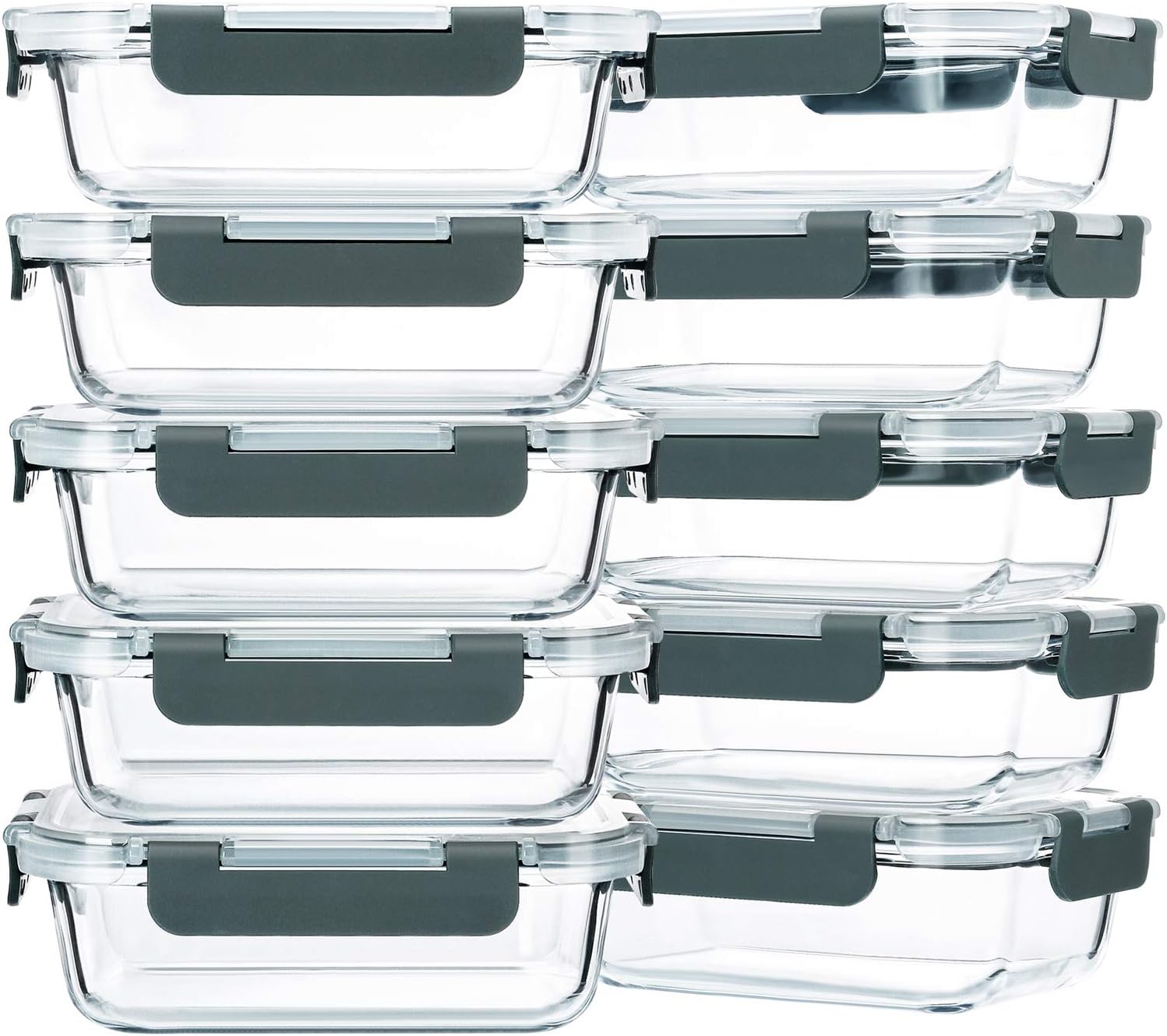 Detalle de M MCIRCO 22oz Meal Prep Containers 10-Pack 🍱