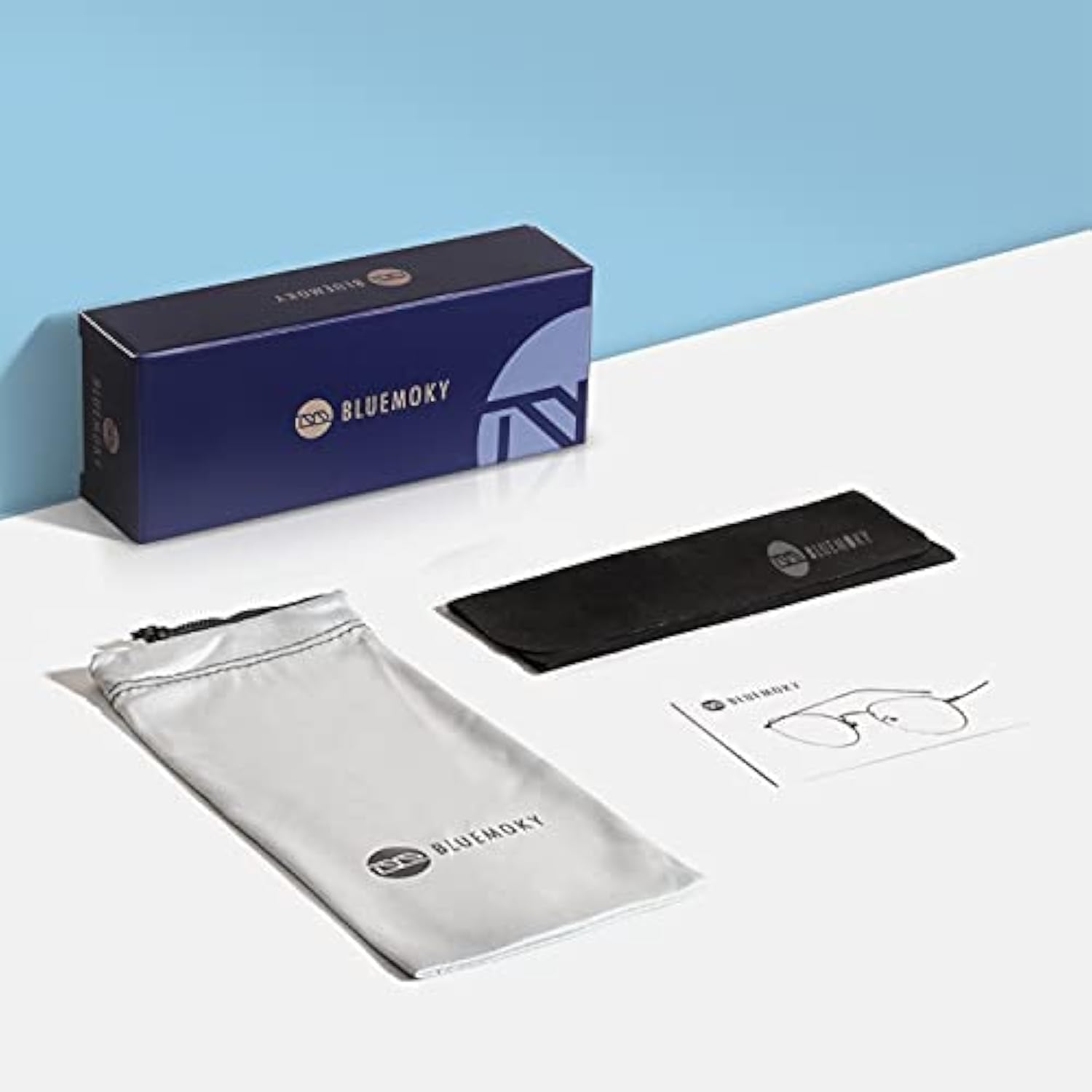 Detalle de BLUEMOKY Blue Light Reading Glasses for Men with Anti-Glare Lenses