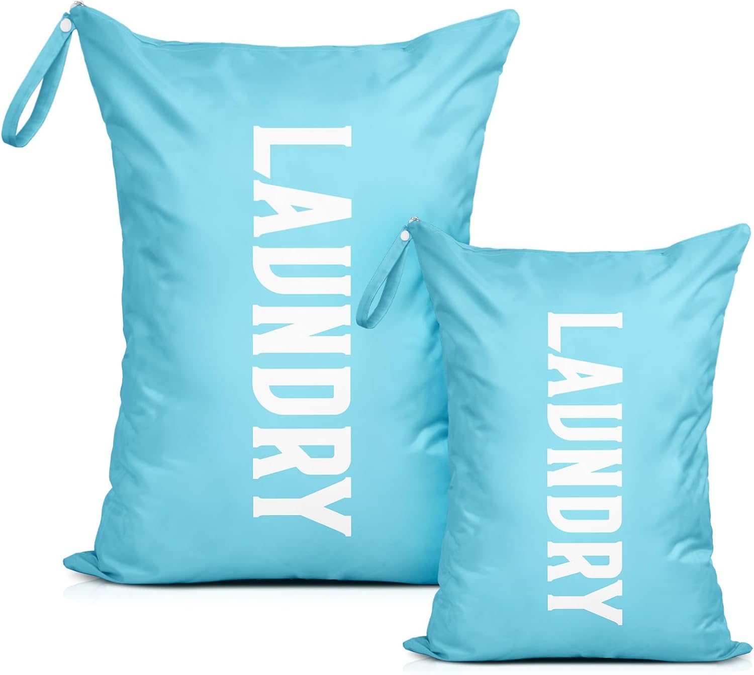 Detalle 2 de Nidoul 2 Pack Travel Laundry Bag: Waterproof Nylon Wet Bags with Zips and Handles