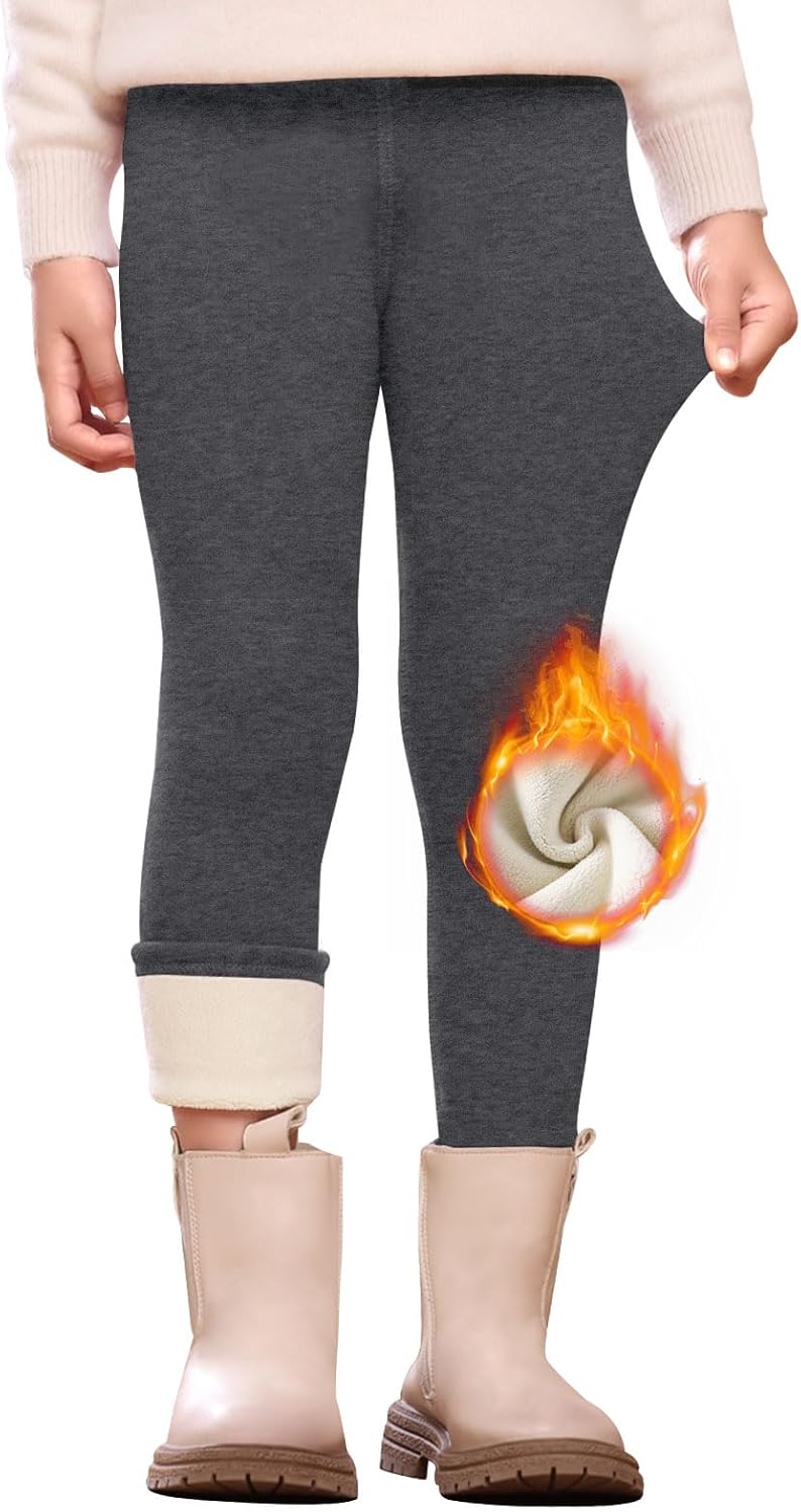 Thumbnail 1 de Vorvowry Thermoleggings Mädchen – weiche, gefütterte Stretch-Winterleggings für Kinder