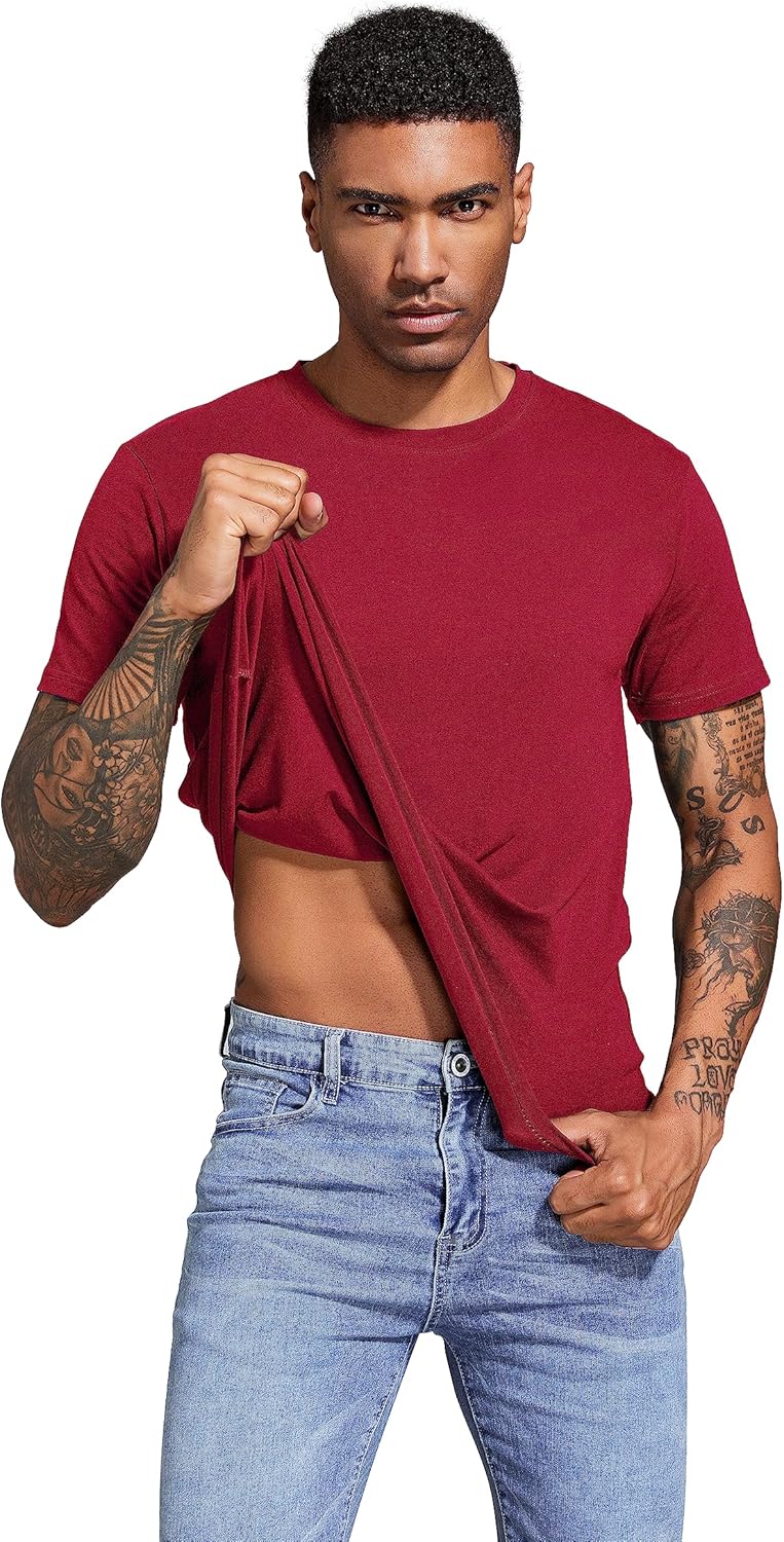 Thumbnail 2 de Boyzn Herren 3- oder 4er Pack Baumwolle T-Shirts – Kurzarm/Langarm, Rundhals, Gym & Freizeit