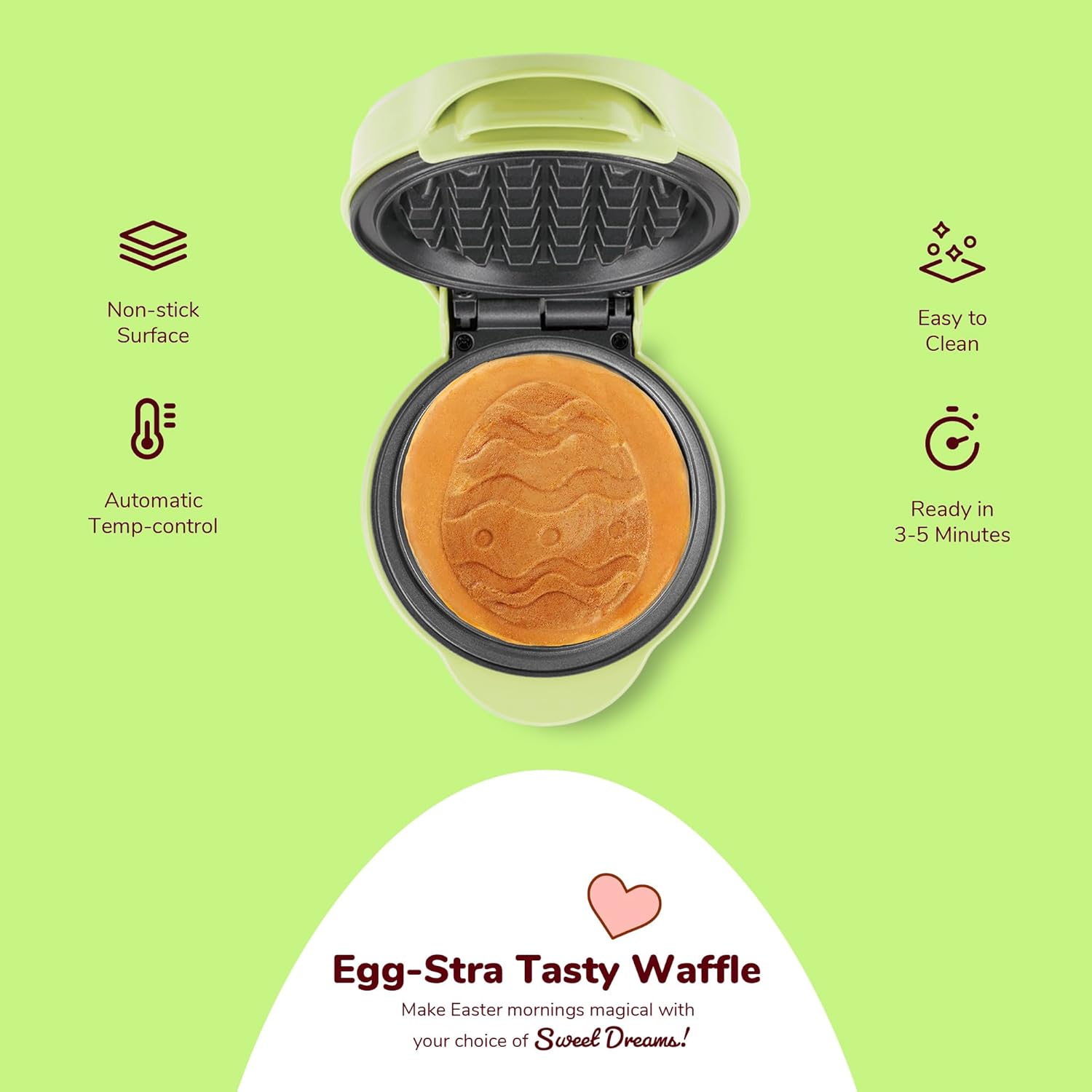 Thumbnail 3 de Mini waffle Bestron coniglio 10 cm