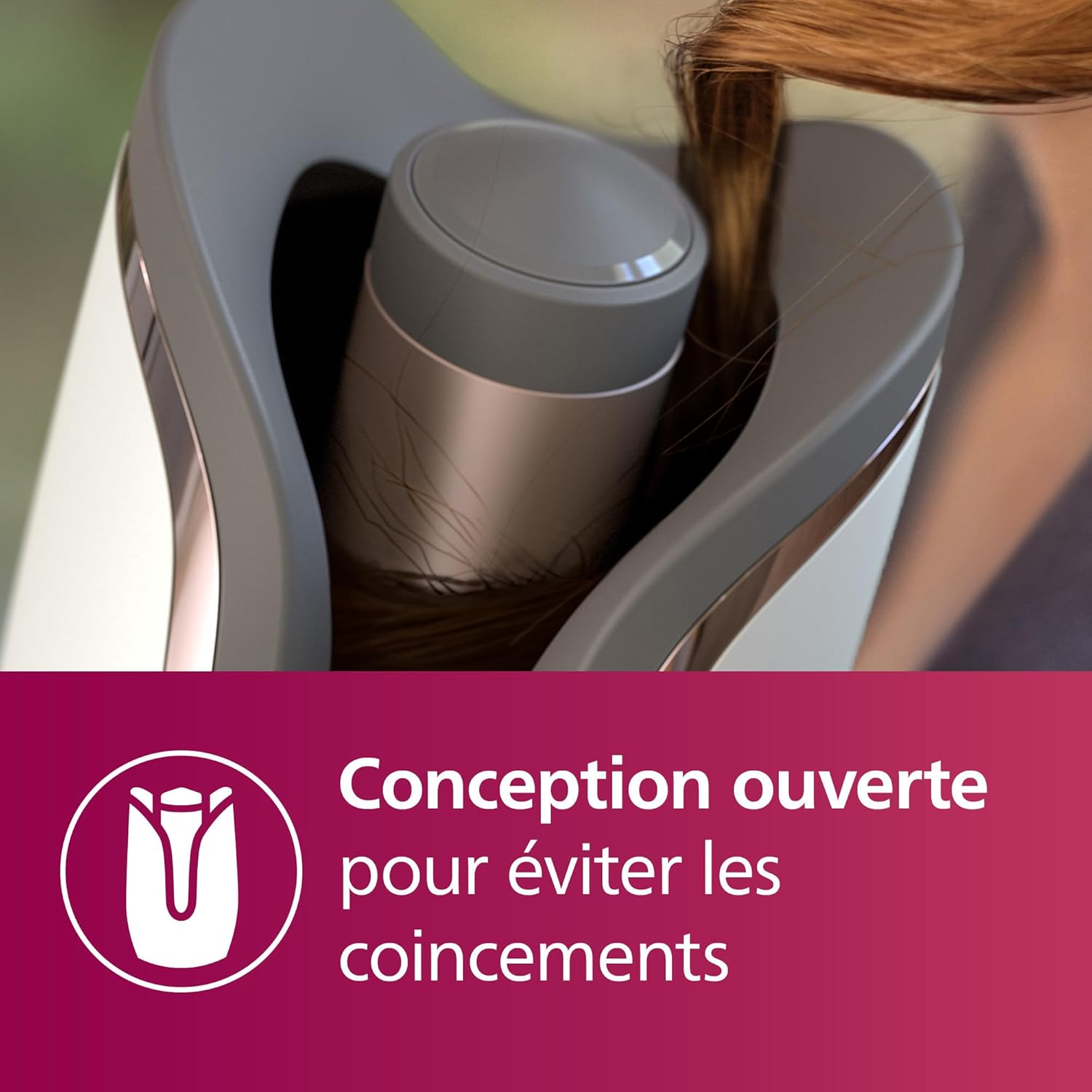 Detalle de Philips Série 8000 BHB878/00 – Boucleur automatique MoistureProtect, 27 styles