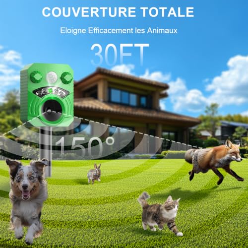 Detalle de Repulsif Chat Ultrason 5 Modes Étanche – SOKTNEU