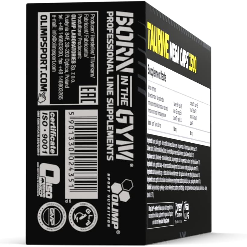 Thumbnail 4 de Olimp Taurine Mega Caps 🧪 - 120 Cápsulas