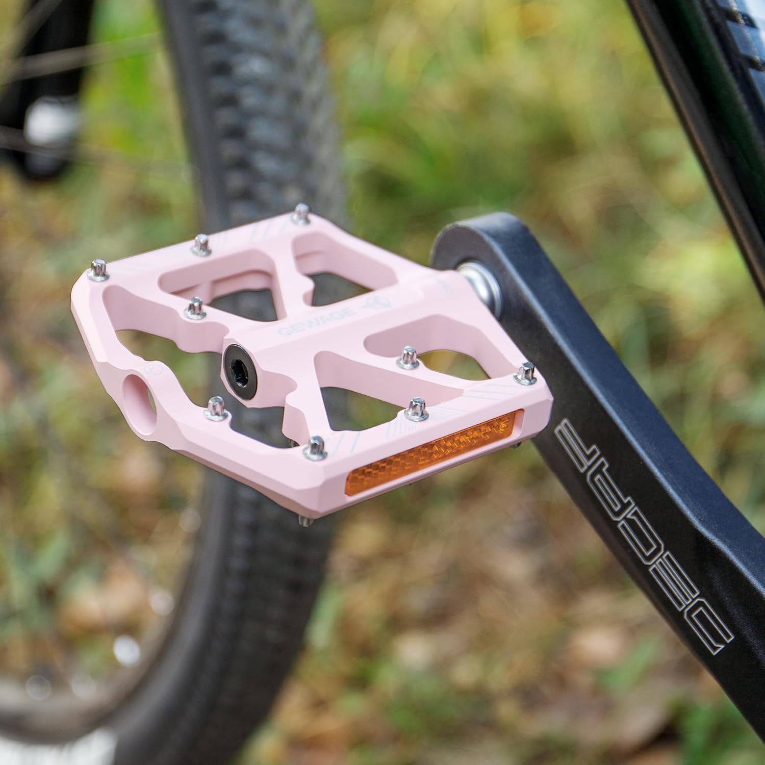 Thumbnail 1 de GEWAGE Fahrradpedale mit Reflektoren – CNC-Aluminium, 9/16 Zoll, 3 Abgedichtete Lager, rutschfeste Plattformen