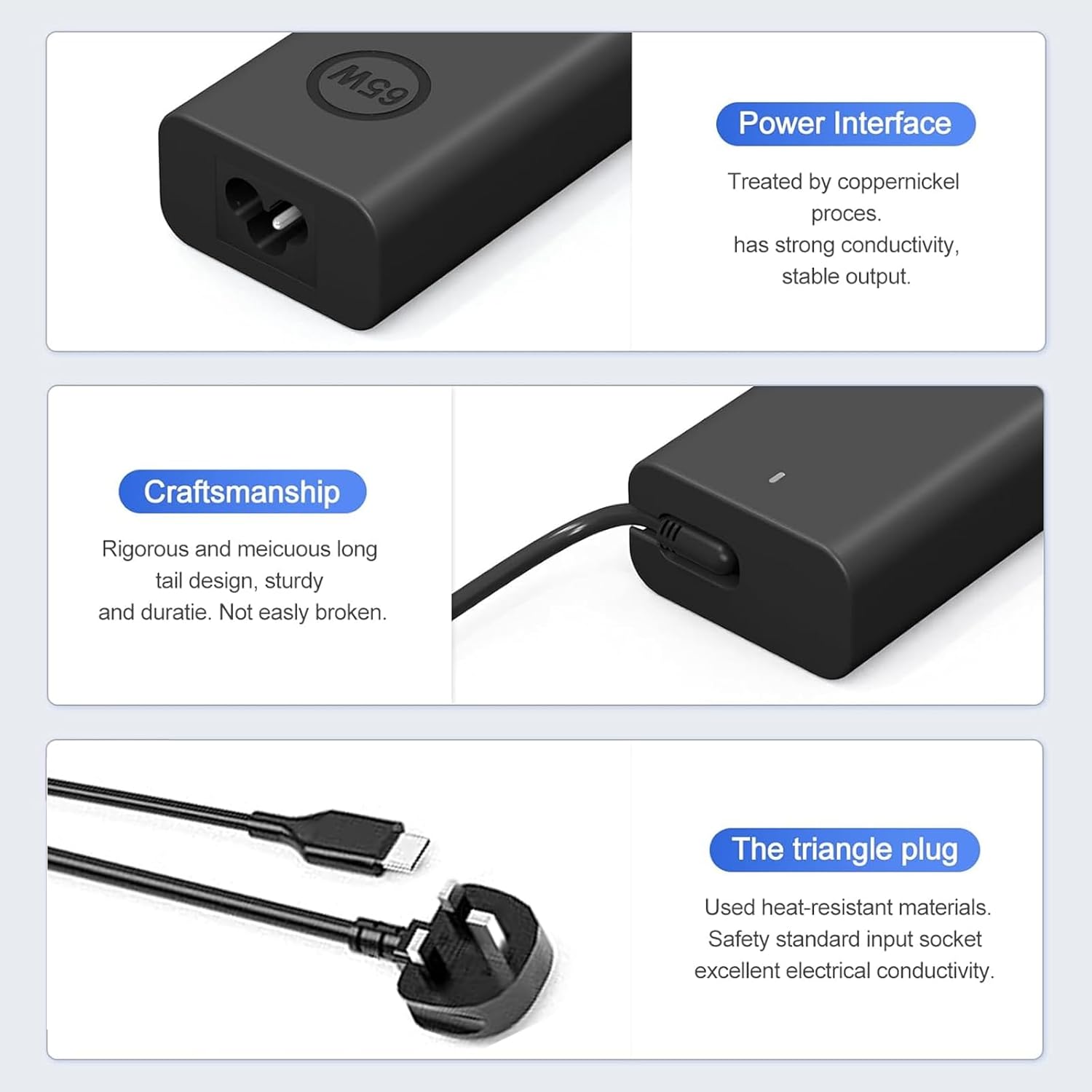 Thumbnail 6 de SCOVEE 65W USB‑C Power Adapter for Dell laptops