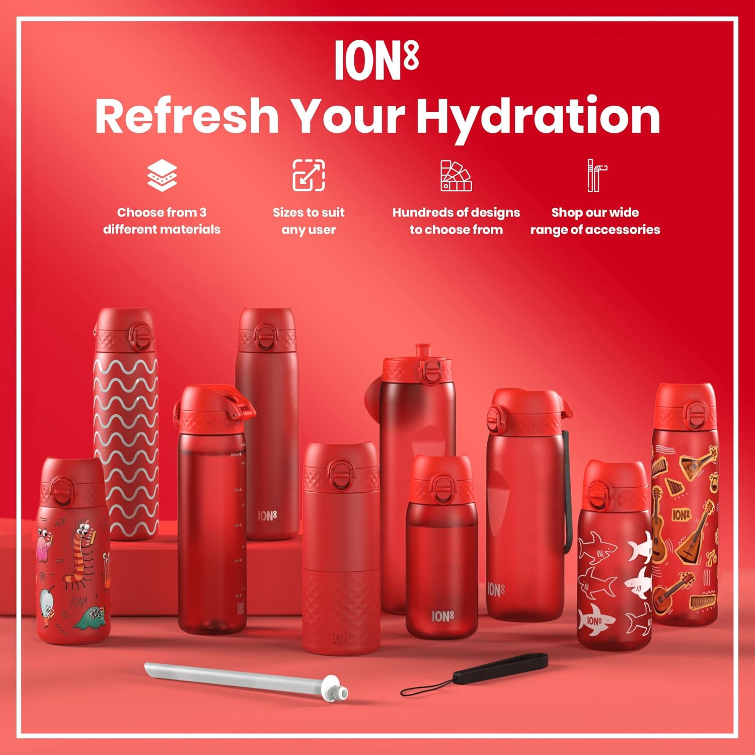 Thumbnail 6 de ION8 320 ml Vacuum Insulated Steel Water Bottle: Durable, Leak-Proof and Easy to Clean