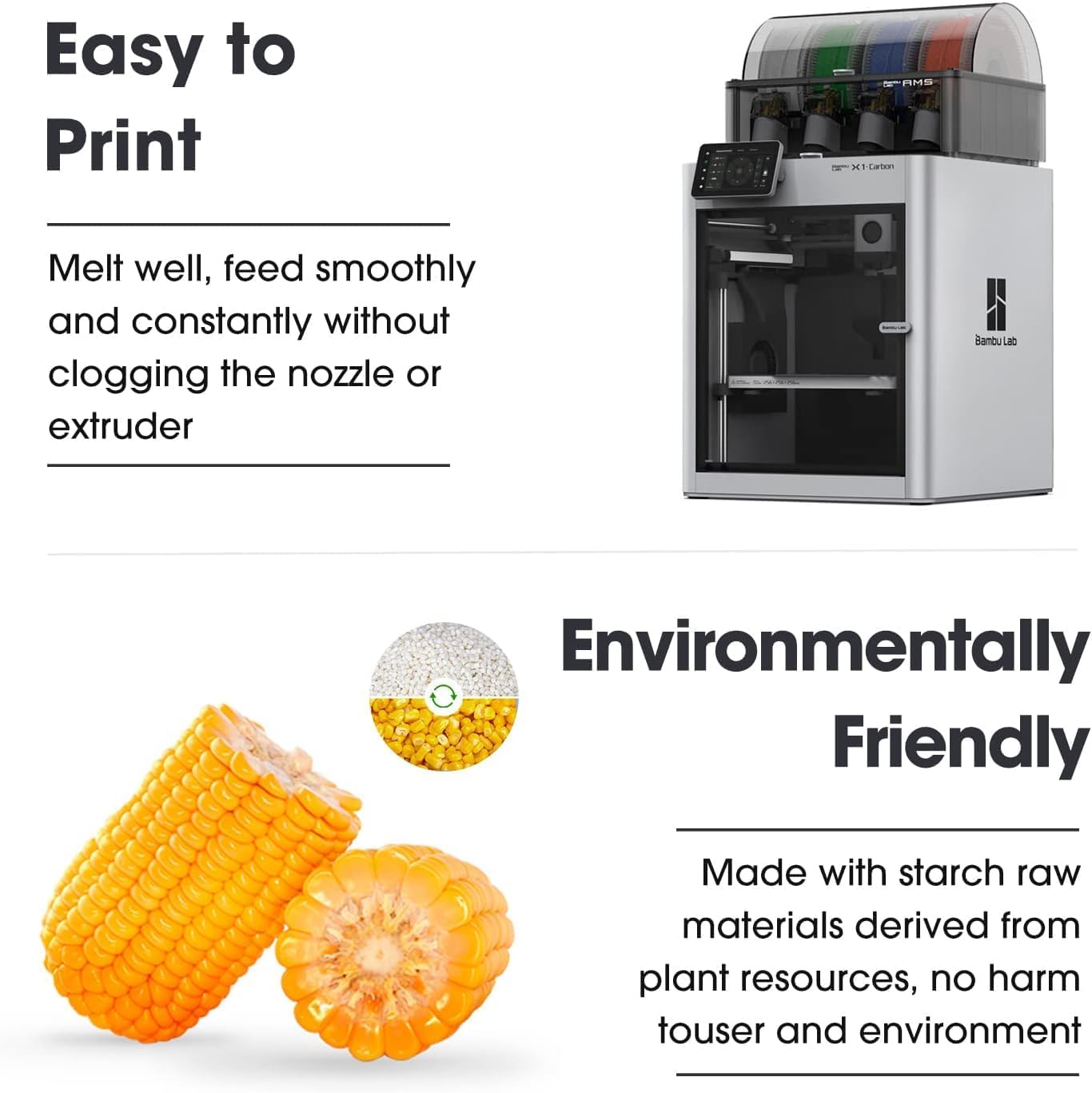 Thumbnail 6 de eSUN PLA+ Filament 1.75mm, 10kg Enhanced Toughness – Cold White