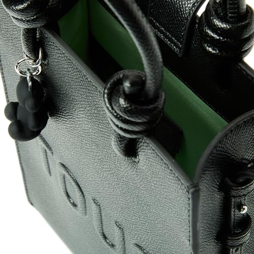 Detalle 2 de TOUS Mini Bolso Pop Negro La Rue New — bolso de mujer pequeño con charm de oso