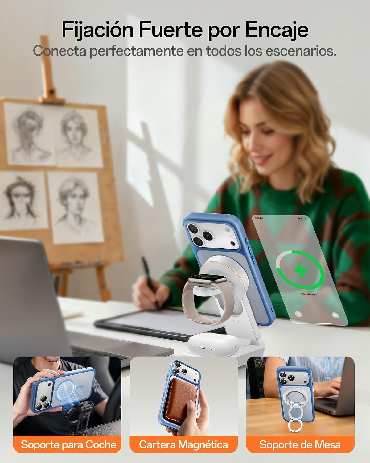 Detalle 2 de UNBREAKcable Funda Magnética iPhone 17 Pro 6.3