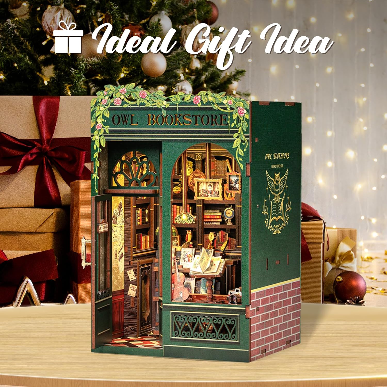 Thumbnail 5 de Fsolis Book Nook Owl Bookstore 📚